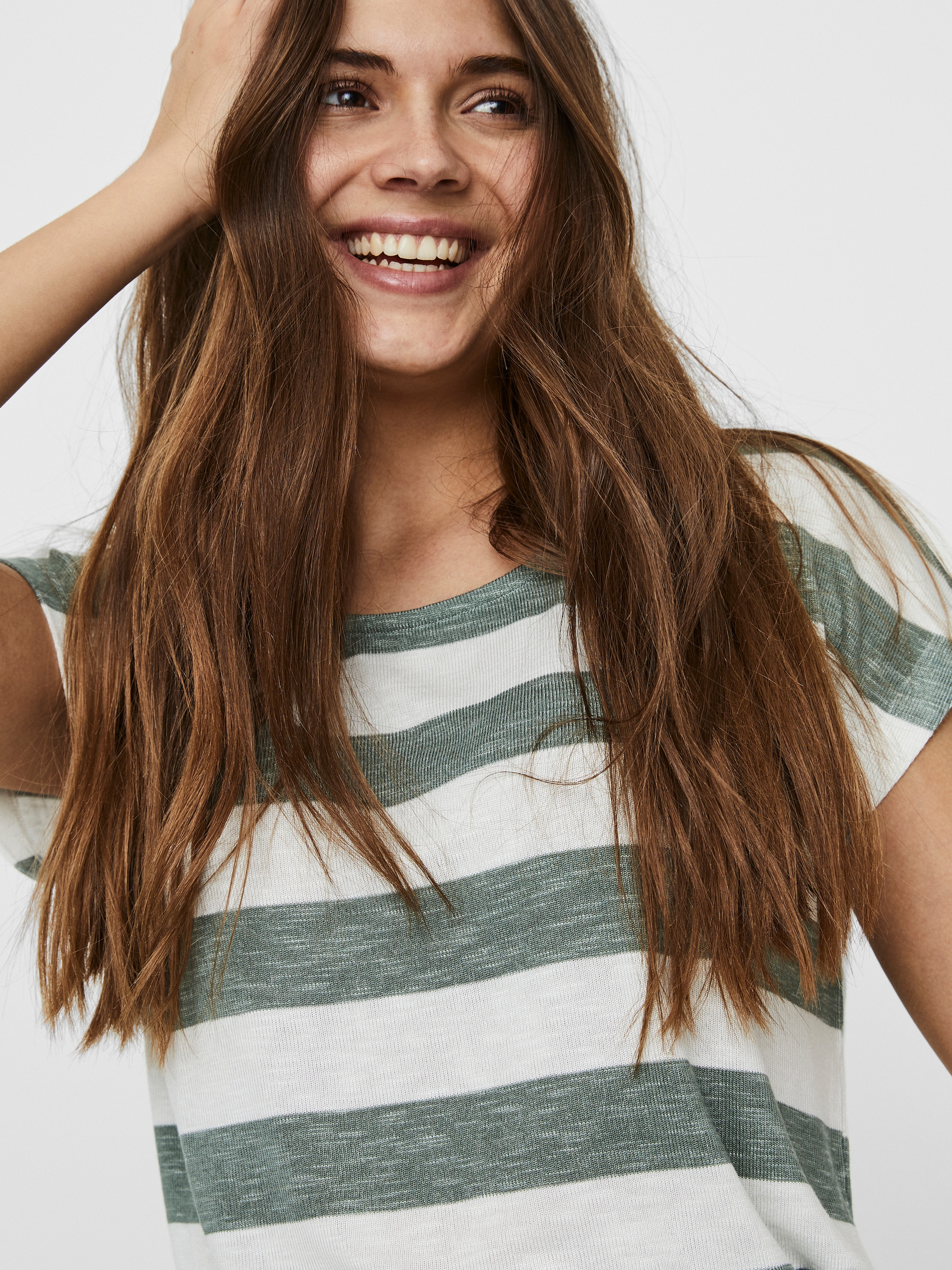 Vero Moda Kurzarmshirt »VMWIDE STRIPE SL TOP GA JRS NOOS«