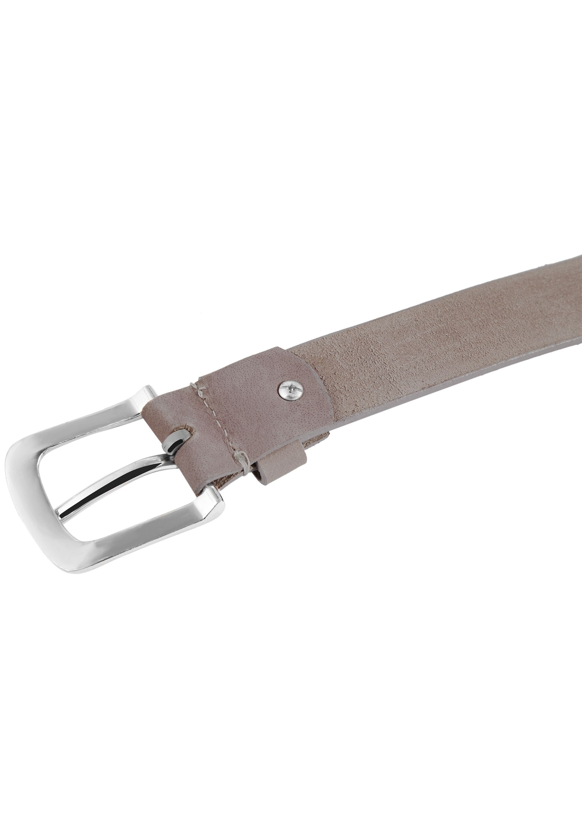 Leonardo Verrelli Ledergürtel »75 cm - 125 cm (Bundweite) in Taupe aus 100% Echtleder, kürzbar,«