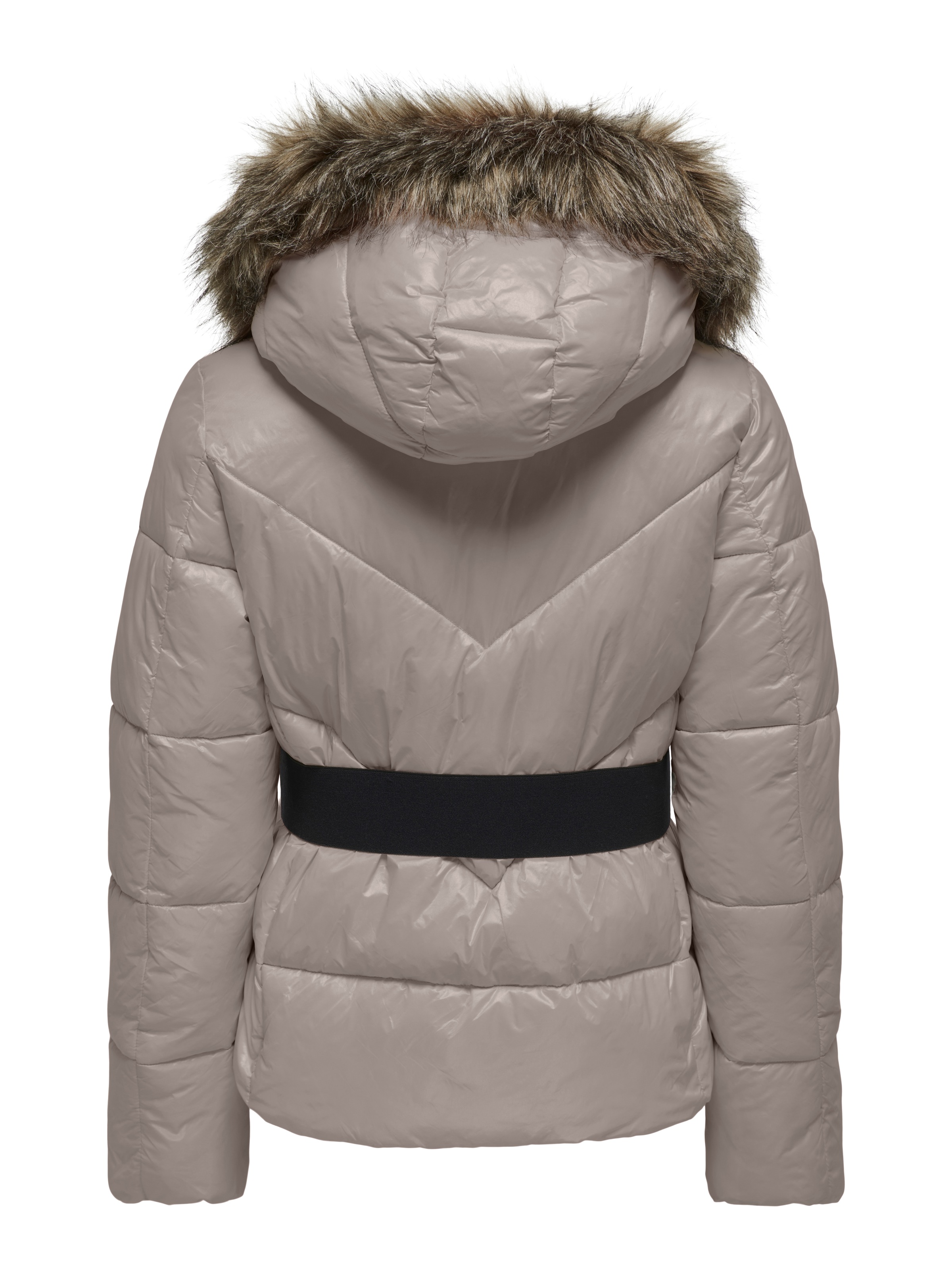 Steppjacke ONLY "ONLFEVER SHORT PUFFER LIFE CC OTW", Damen, Gr. XL, grau (satellite), Web, Obermaterial: 100% Polyamid, unifarben, regular fit, Jacken Steppjacke 3