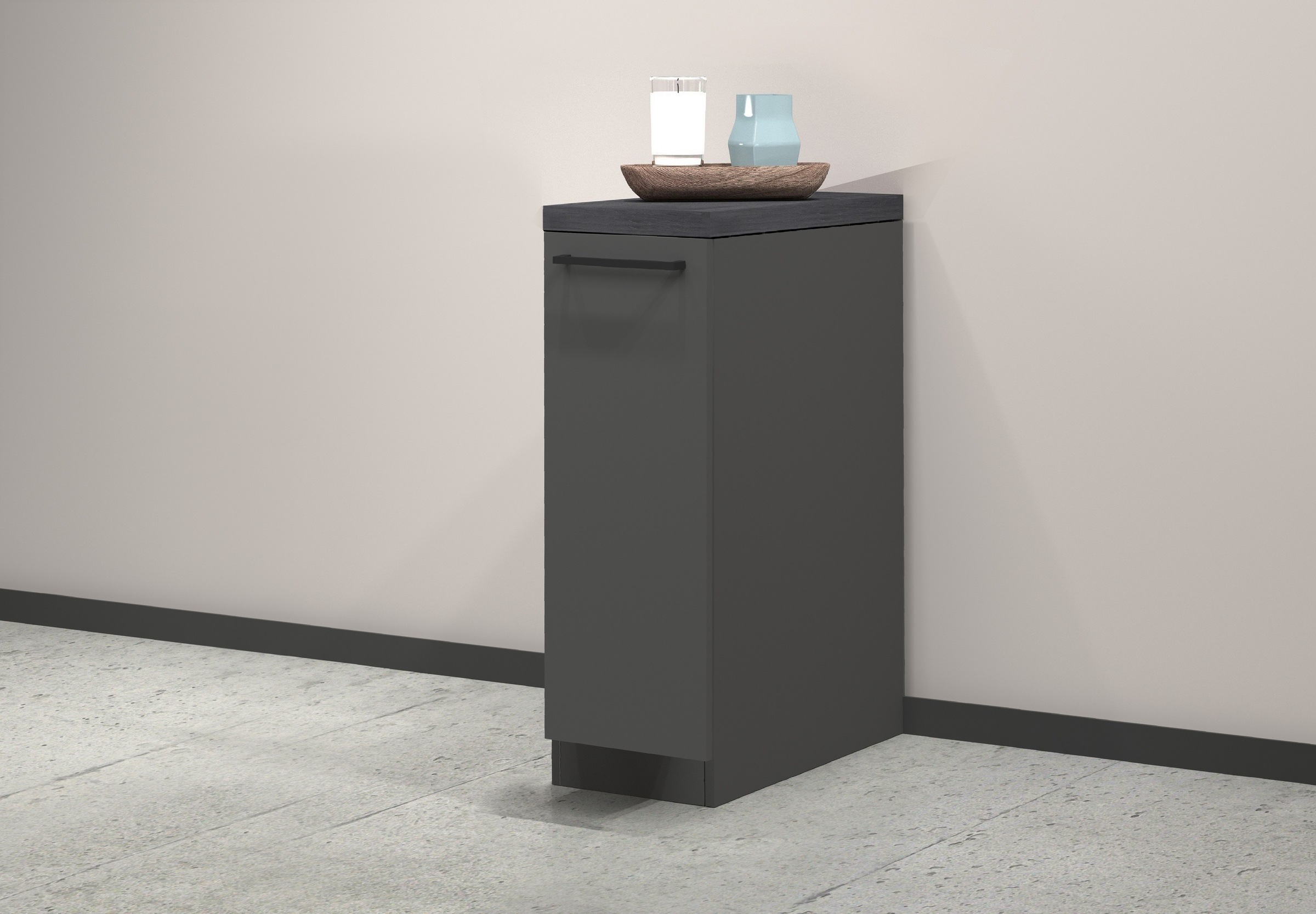 KOCHSTATION Apothekerschrank "KS-Sole,Apothekerkommode" Breite/Höhe 30/85 cm, Anbau-und Unterbau möglich