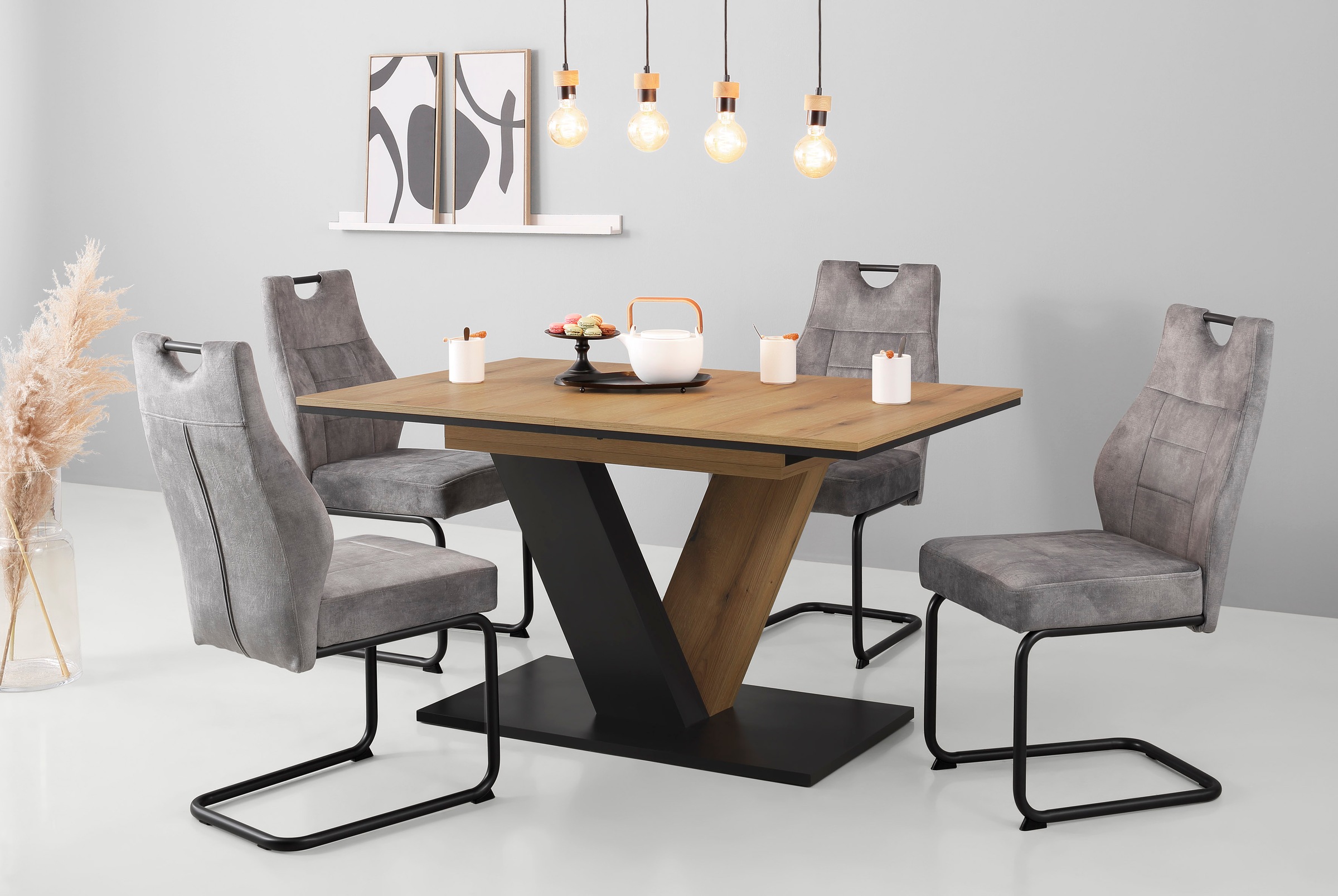 HELA Esszimmerstuhl "Linda S Schwingstuhl" (Set) 1 Stk.mit Taschenfederkern günstig online kaufen