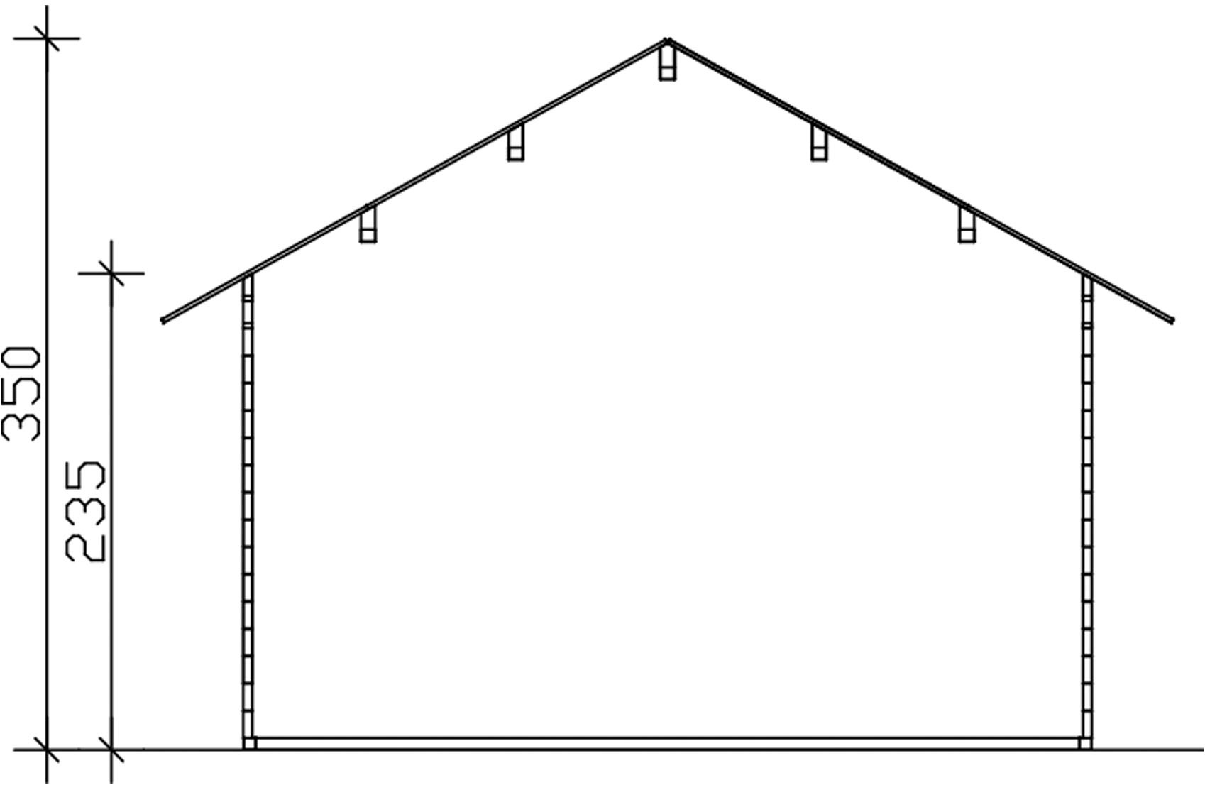 Skanholz Gartenhaus »Bern 1«, mit Lattung