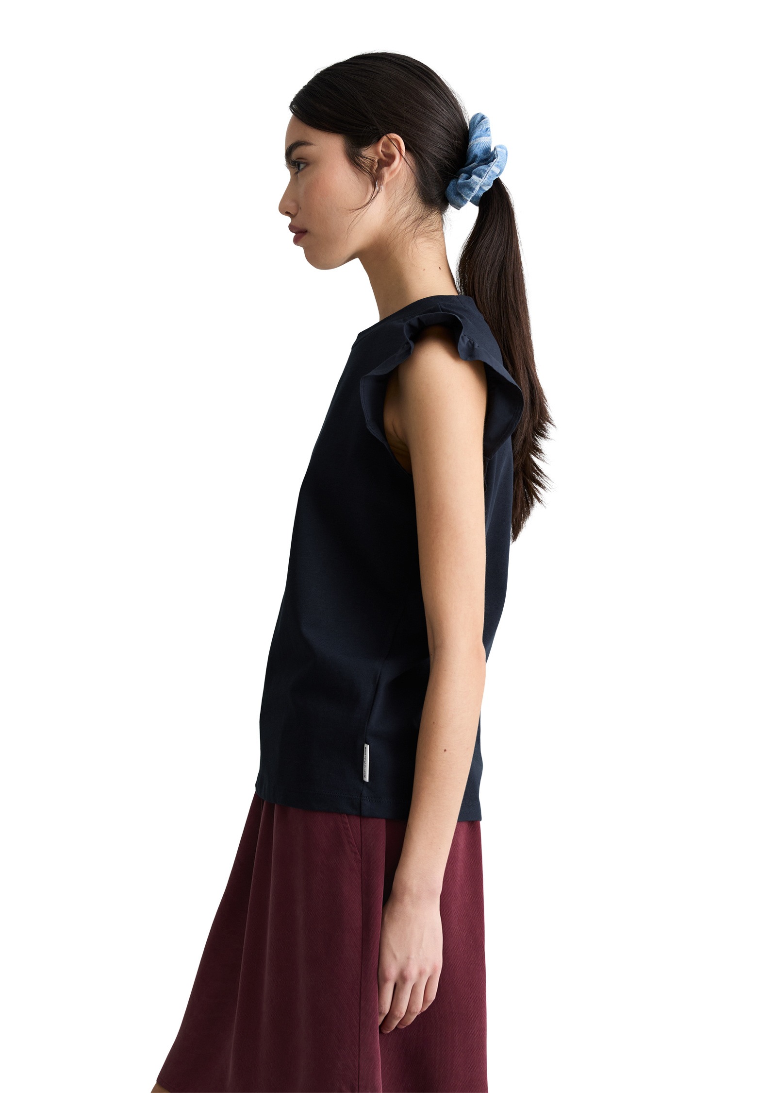 Marc OPolo DENIM T-Shirt "aus Material-Mix" günstig online kaufen