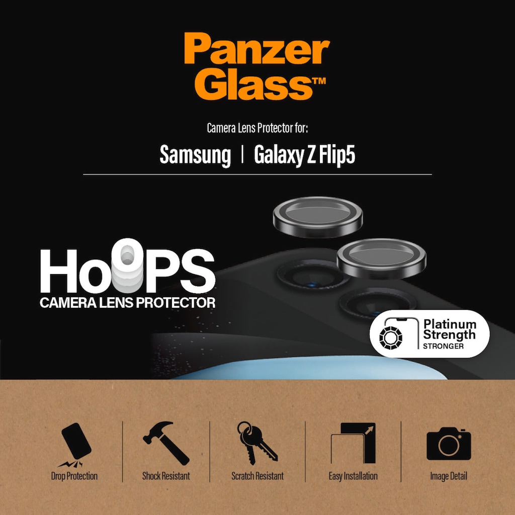PanzerGlass Kameraschutzglas »Hoops Camera Lens Protector«, für Samsung Galaxy Z Flip5