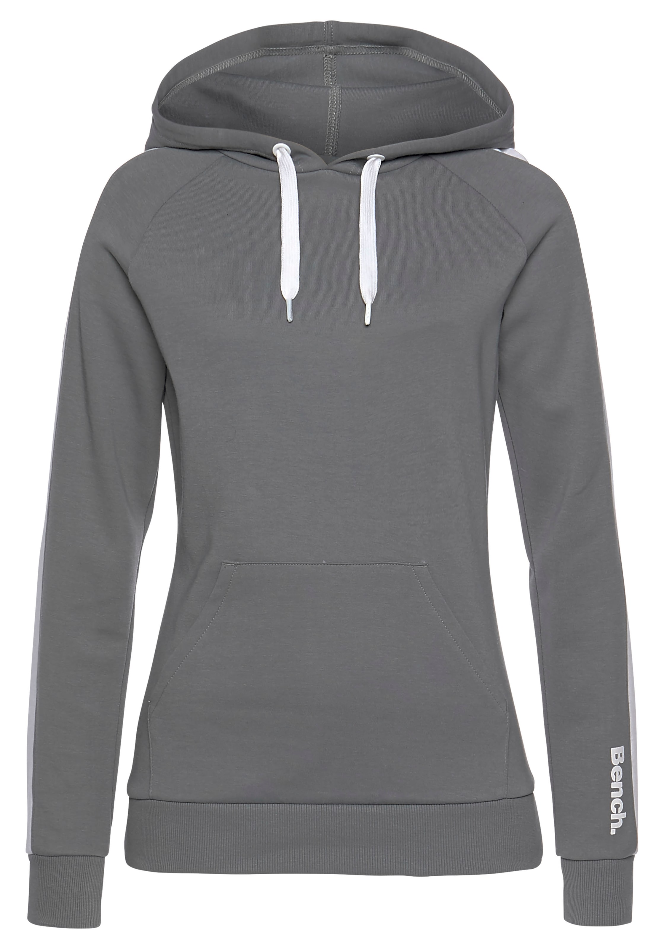 Bench. Loungewear Kapuzensweatshirt, mit Seitenstreifen und Kängurutasche, Loungewear