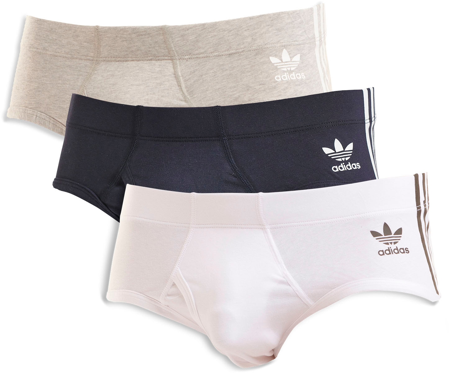 adidas Originals Slip "Comfort Flex Cotton", (3er Pack), mit Logodruck auf der Vorderseite