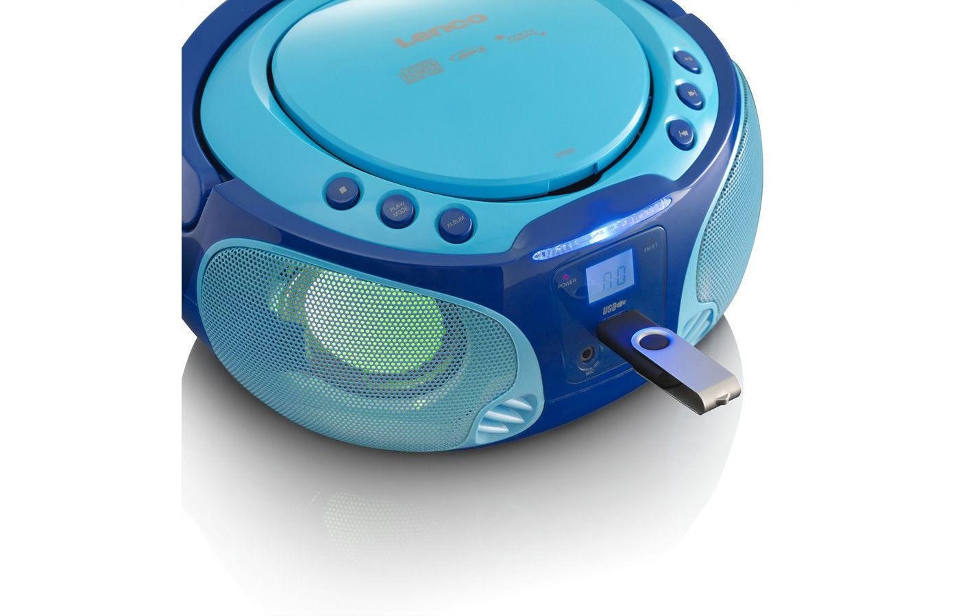 Lenco Radio »Portable Radio/CD-Player SCD-650 Blau« (CD FM-Tuner )