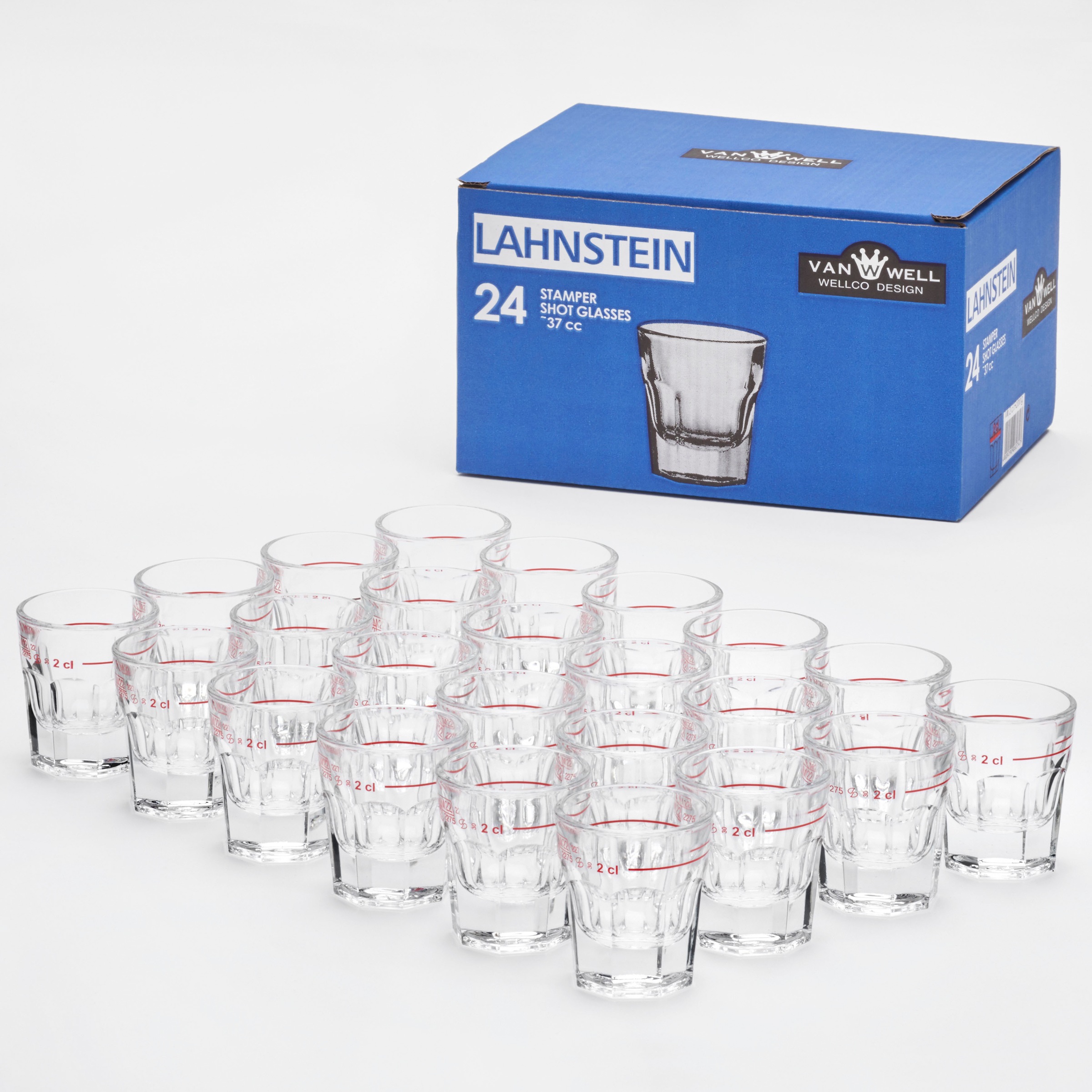 Van Well Stamper mit Rotring-Eichung Lahnstein 2 cl 24er Set