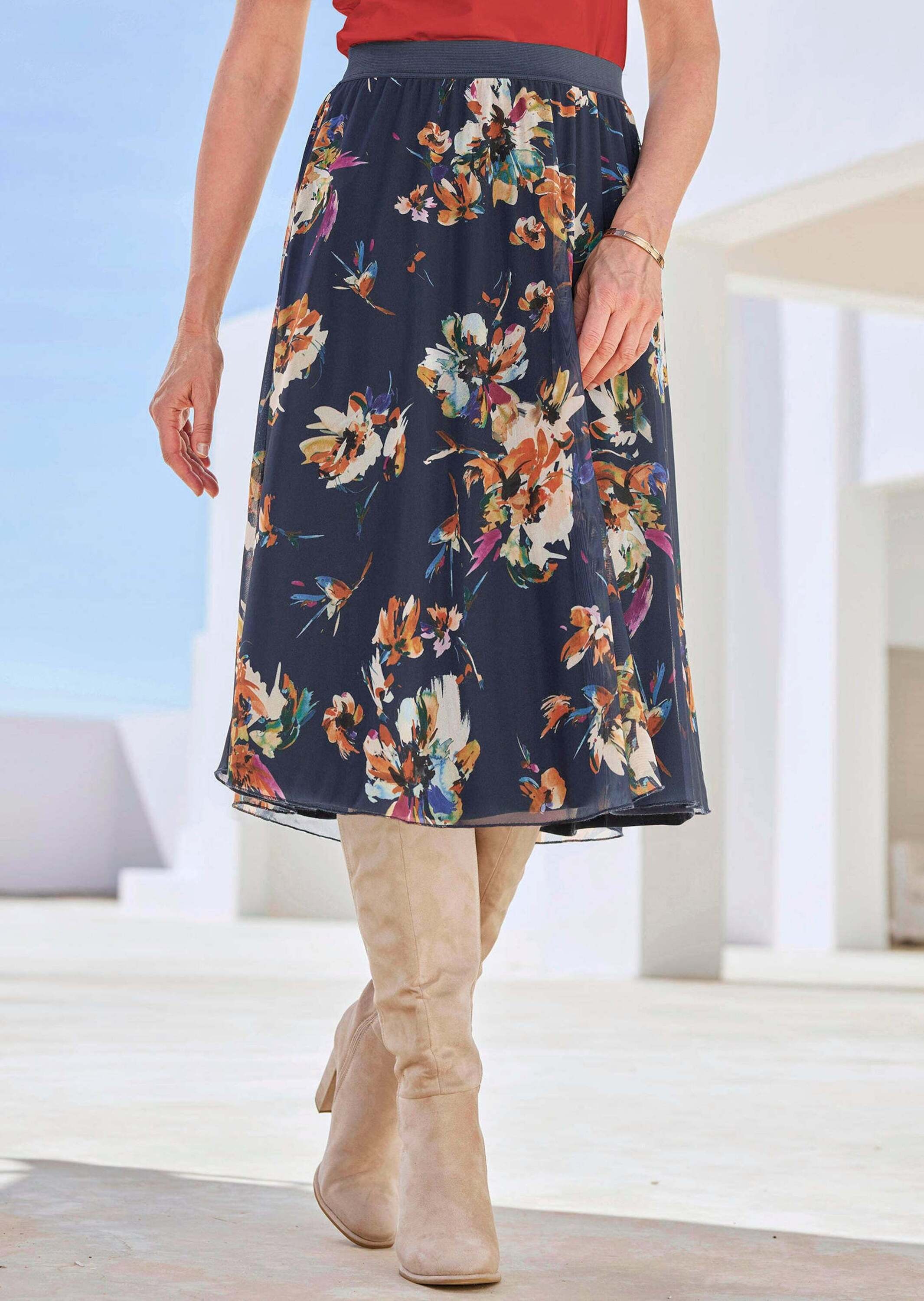 Thumbnail - GOLDNER Schlupfrock "Mesh-Rock" Mit flachem Rundumdehnbund