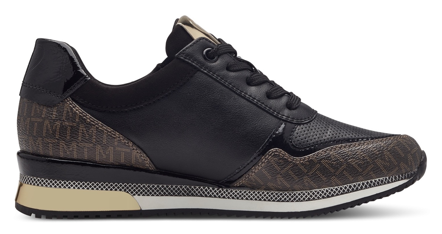 MARCO TOZZI Sneaker, mit seitlichem Reißverschluss, Freizeitschuh, Halbschuh, Schnürschuh