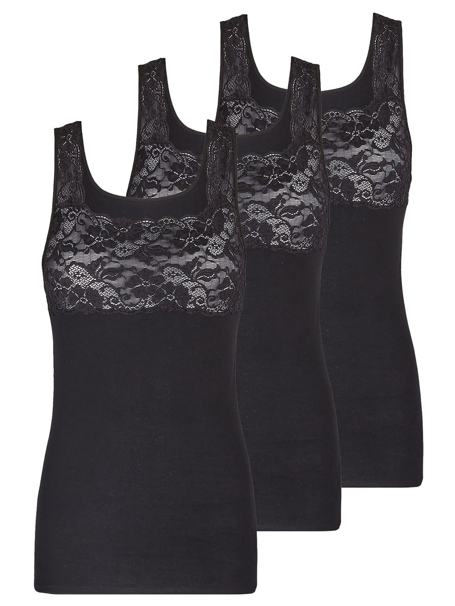 Nina Von C. Achselhemd "3er Pack Damen Achselhemd Fine Cotton"
