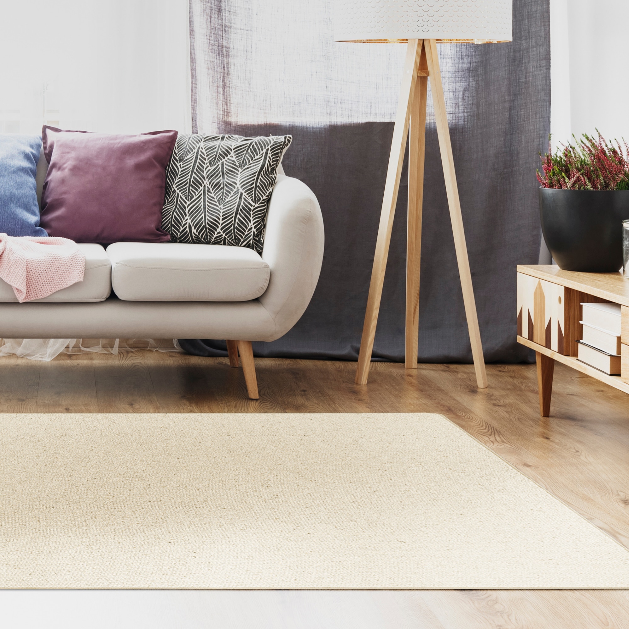 LUXOR living Wollteppich »Sheffield, Made in Germany«, rechteckig, 5 mm Höhe, melierte Berber-Optik, reine Wolle, auch als Läufer erhältlich
