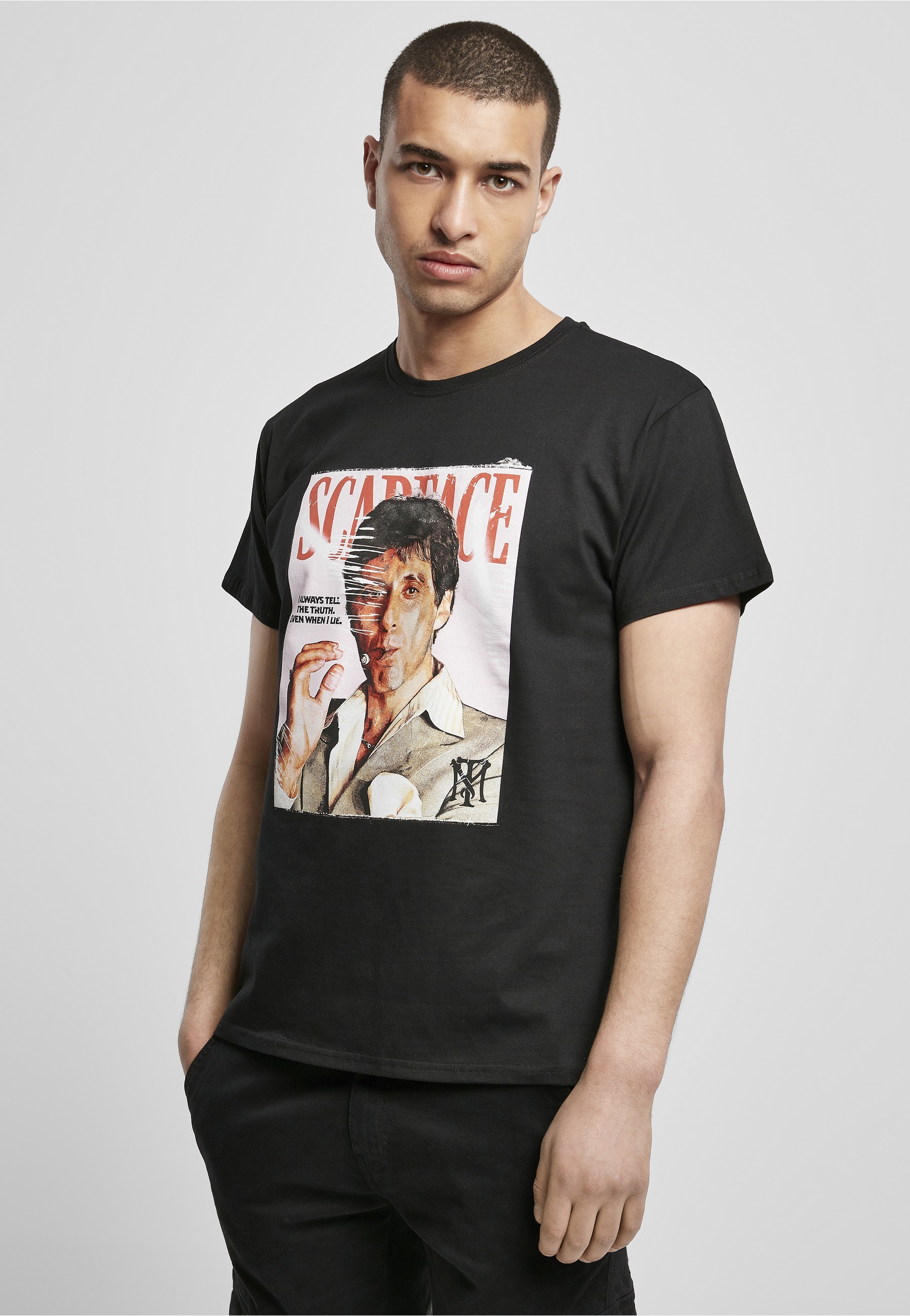 Merchcode Kurzarmshirt »Merchcode Herren Scarface Magazine Cover Tee« 1 Stk.