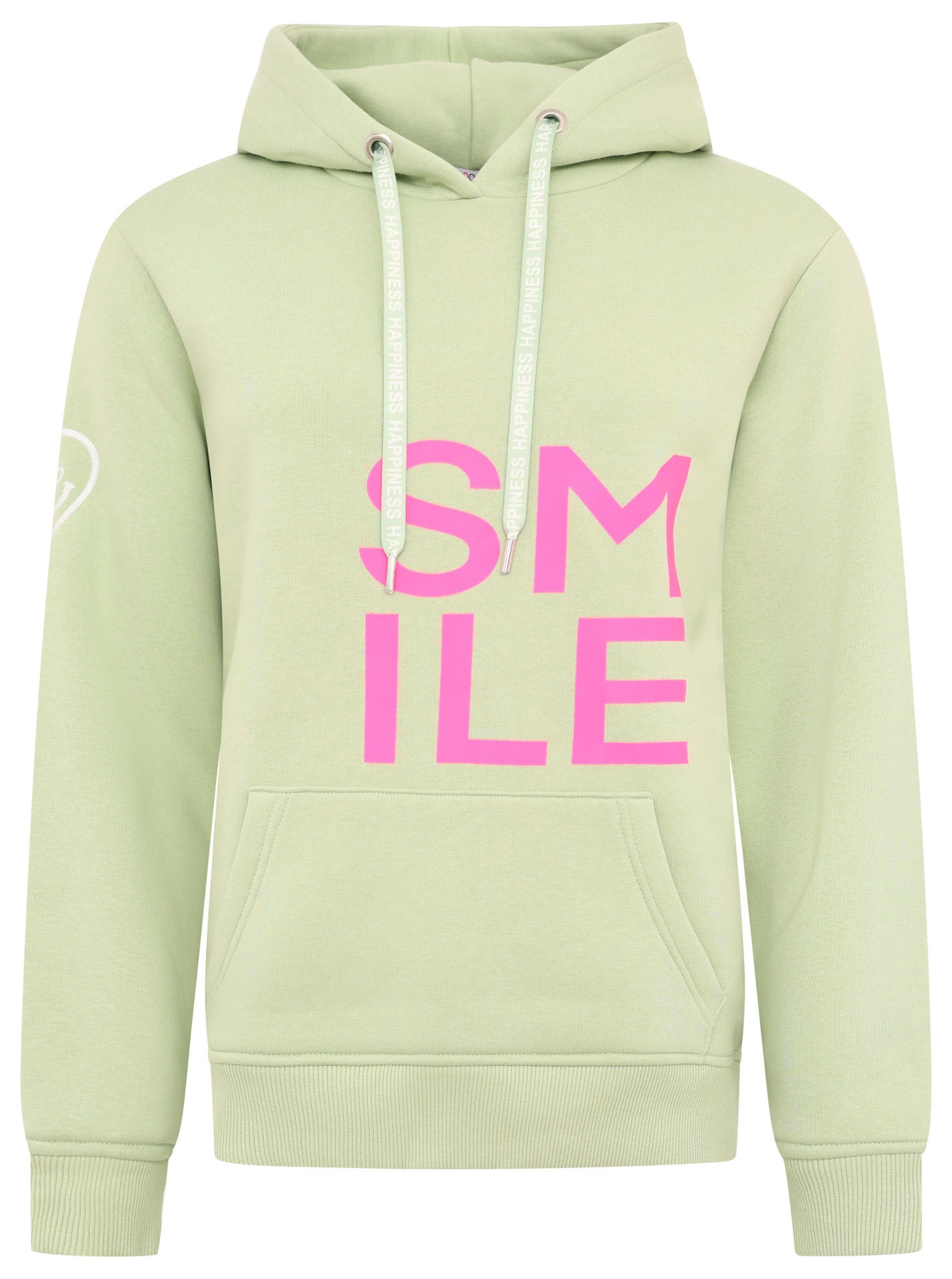 Zwillingsherz Hoodie "Alissa" Langarm, Kapuze, Neon-Details, Kordelzug, Fro günstig online kaufen