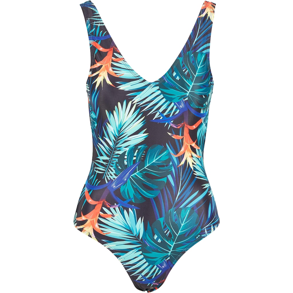 URBAN CLASSICS Monokini »Urban Classics Damen Ladies High Leg Pattern Swimsuit«