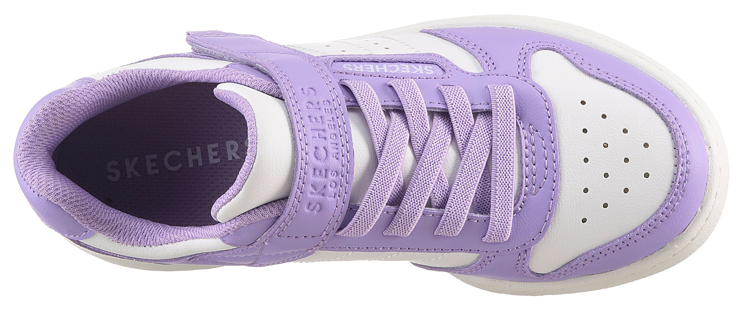 Skechers Sneaker »QUICK STREET«, Retro Sneaker mit Klettverschluss, Größenschablone zum Download