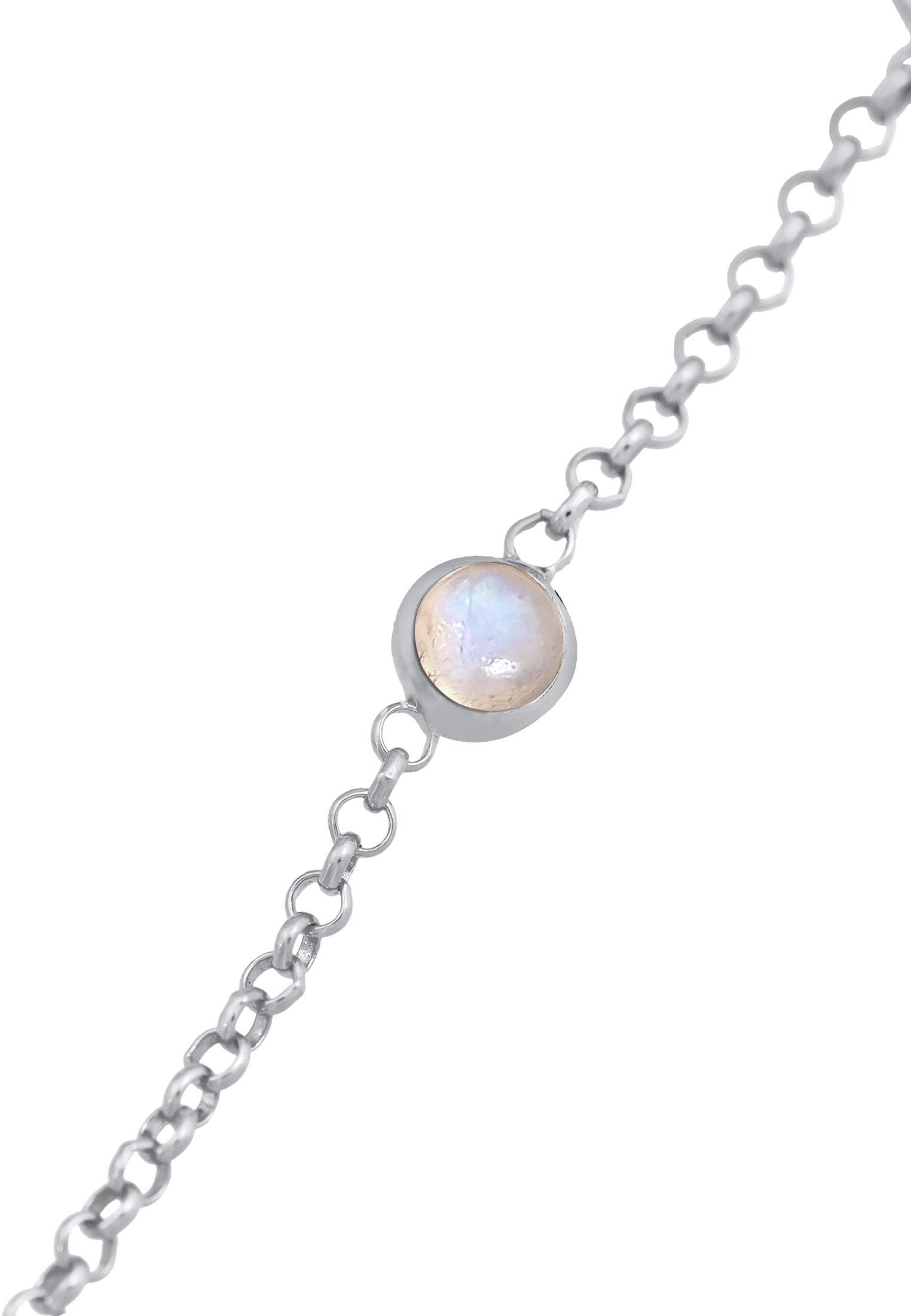 Elli Armband »Infinity Unendlich Zeichen Mondstein 925 Silber«
