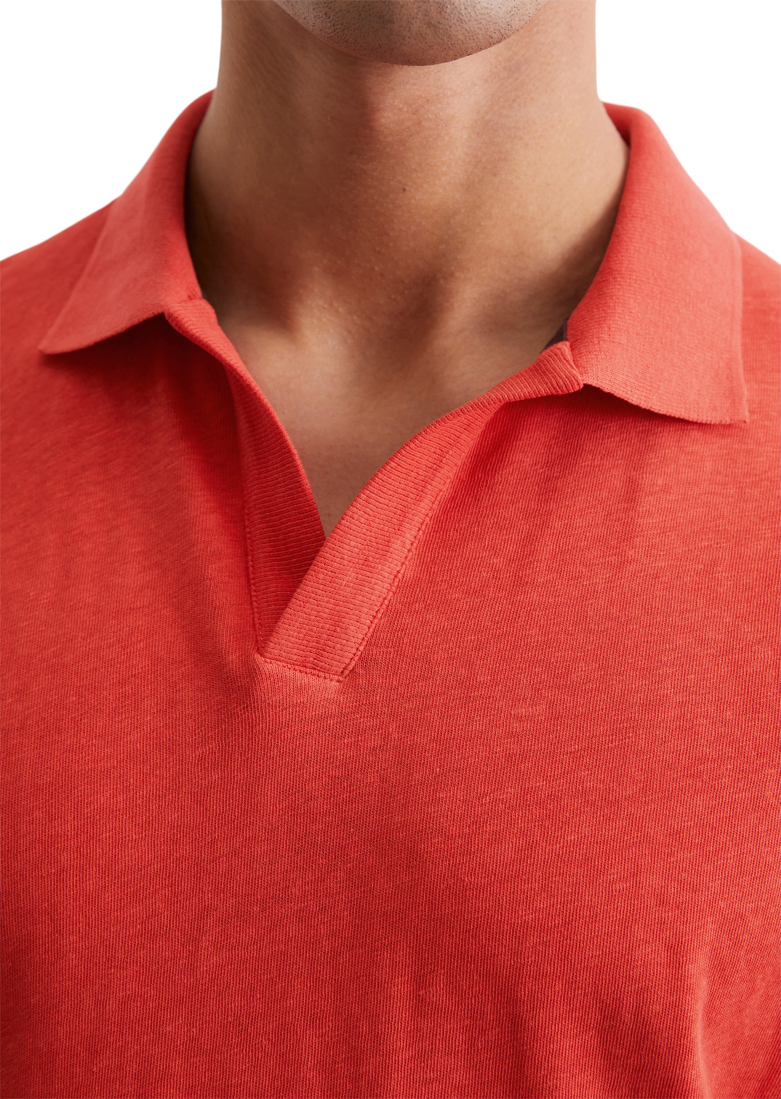 Marc O'Polo Poloshirt »aus Bio-Baumwolle und Leinen«