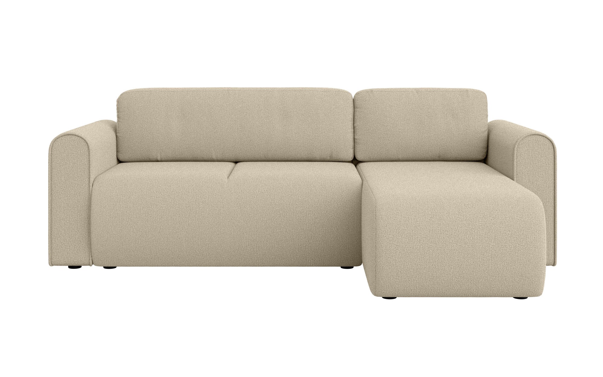 INOSIGN Ecksofa »Zacharia wahlweise Schlafsofa mit Bettkasten, B/T/H 250/166/86 cm«, L-Form mit Wellenunterfederung, Recamiere beidseitig montierbar