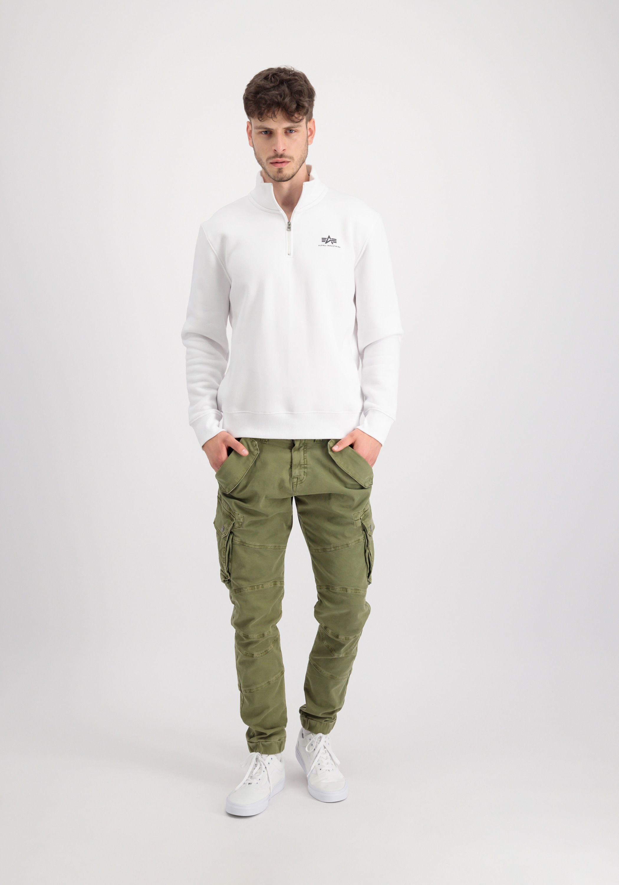 Alpha Industries Sweater »Alpha Industries Men - Sweatshirts Half Zip Sweatshirt SL«
