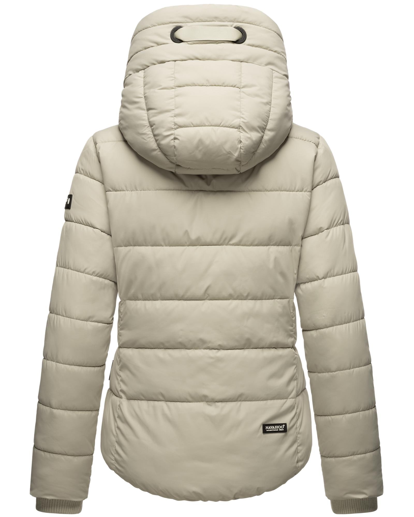 Navahoo Steppjacke »Amayaa«, mit Kapuze, stylische Damen Winterjacke mit coolen Applikationen