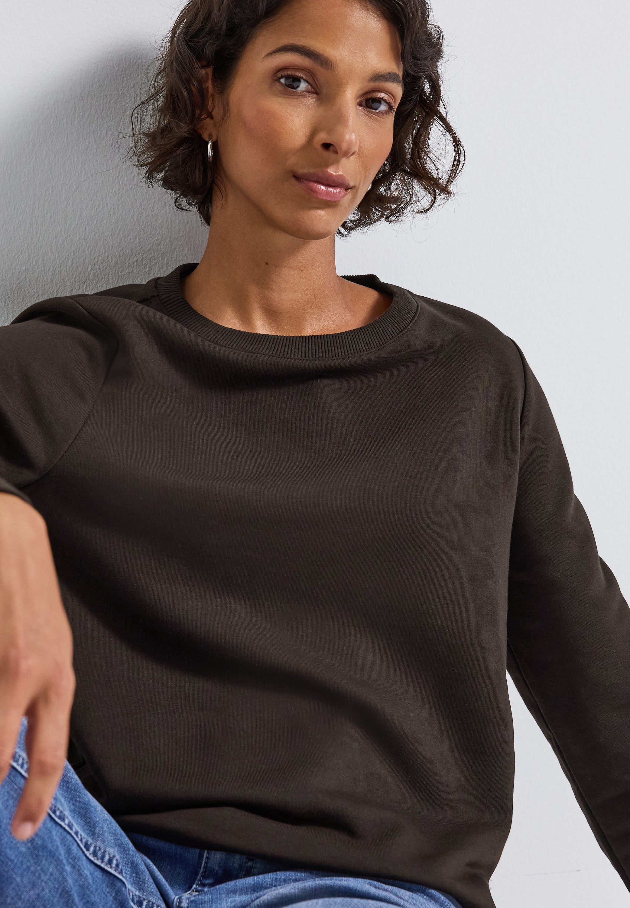 STREET ONE Sweatshirt, mit Tunnelzug am Saum