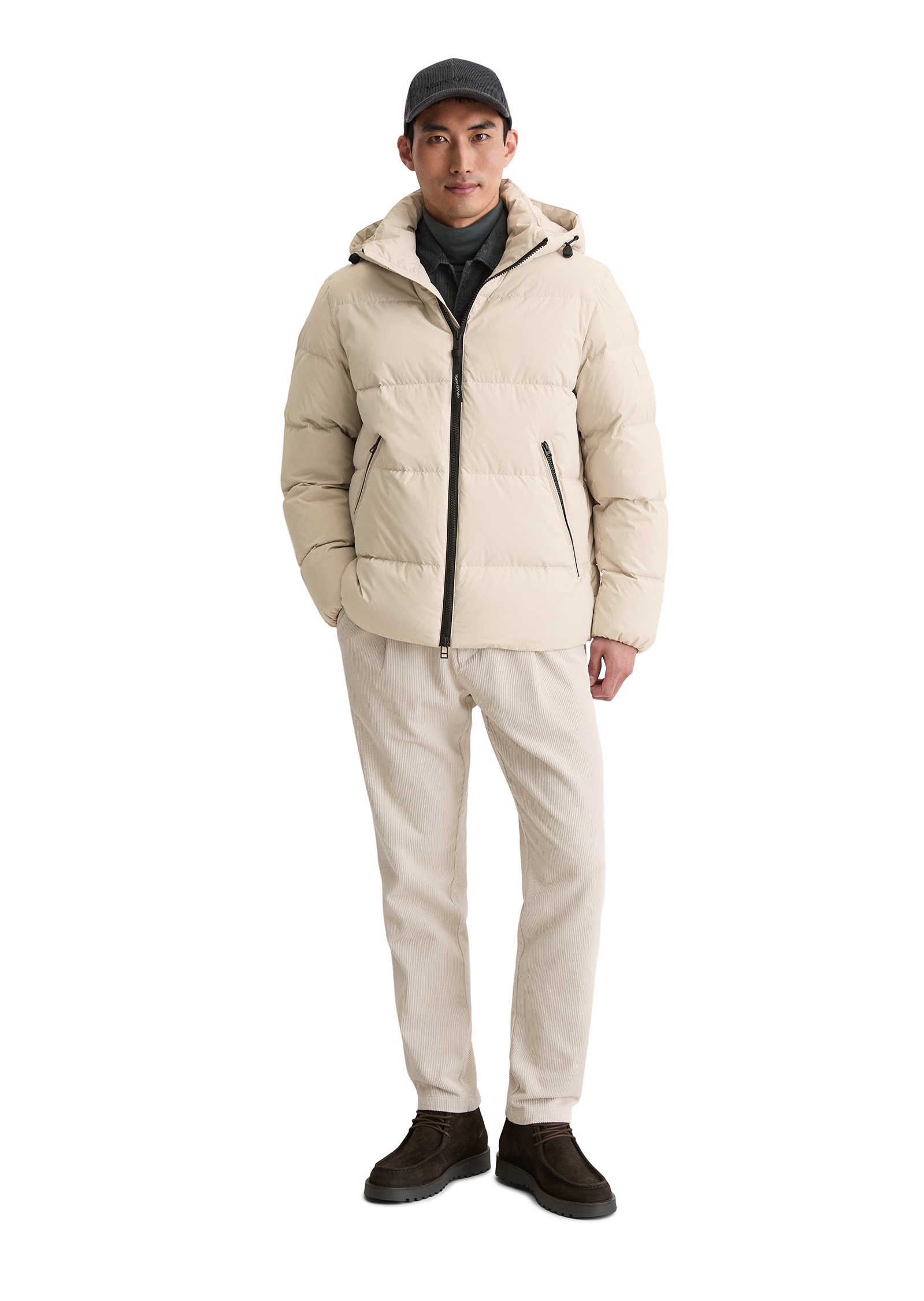 Marc O'Polo Outdoorjacke »mit abnehmbarer Kapuze« ohne Kapuze