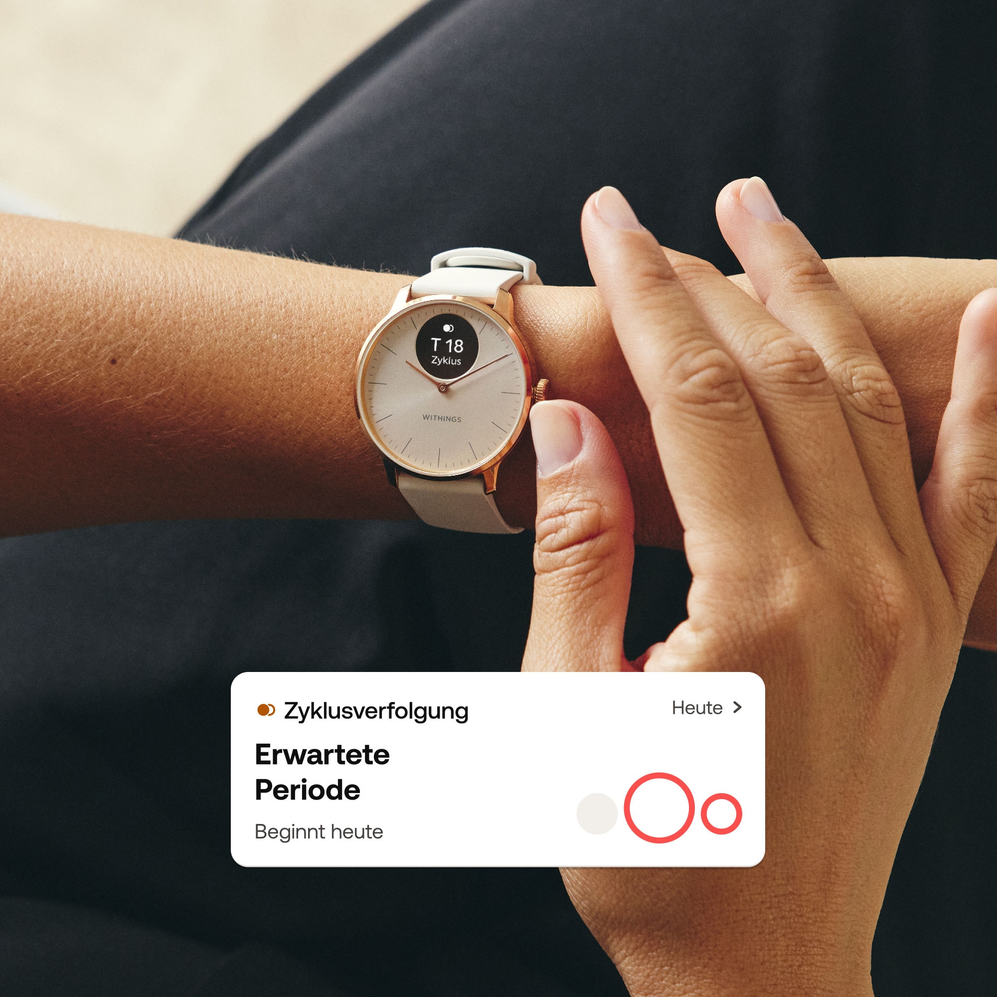 Withings Smartwatch »ScanWatch Light 37mm«, (/ 0,63 Zoll),)