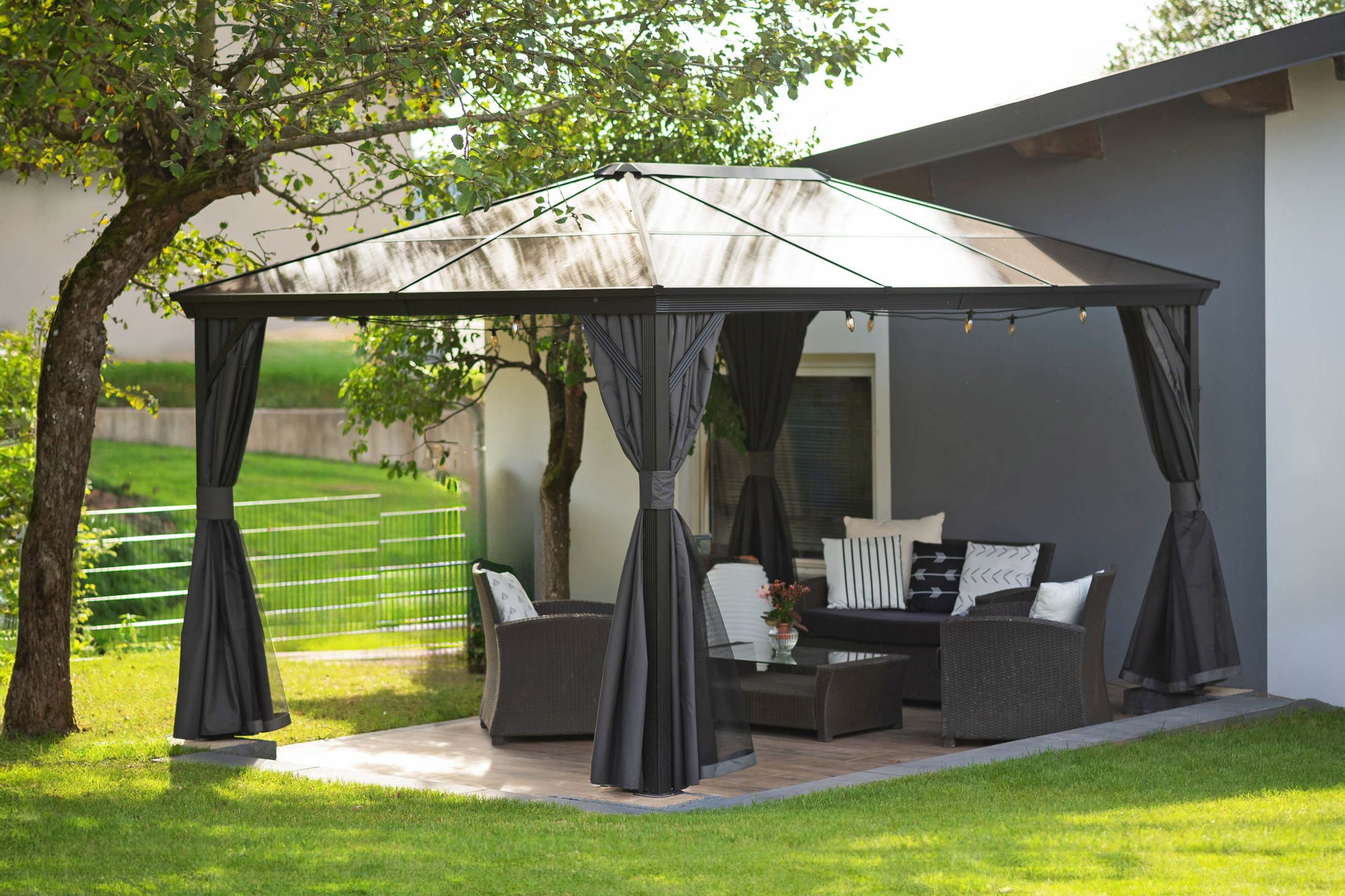 Sojag Pavillon "Verona 10x14" BxT: 423x299 cm, inkl. Moskitonetze günstig online kaufen