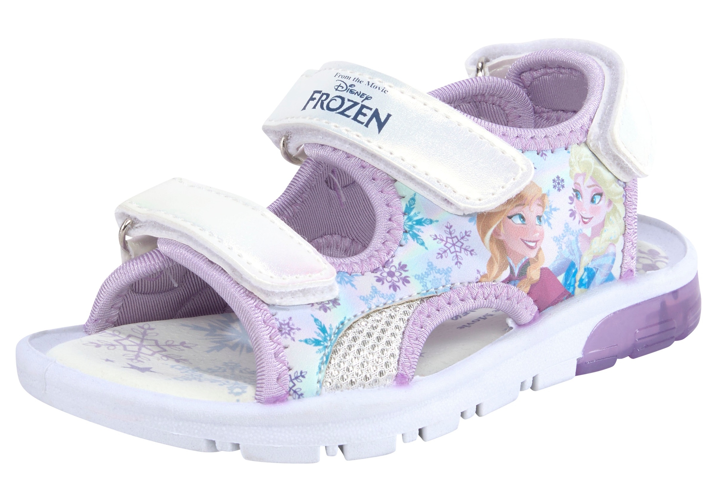 Disney Sandale "Frozen", mit cooler Blinkfunktion und mit Klettverschlüssen