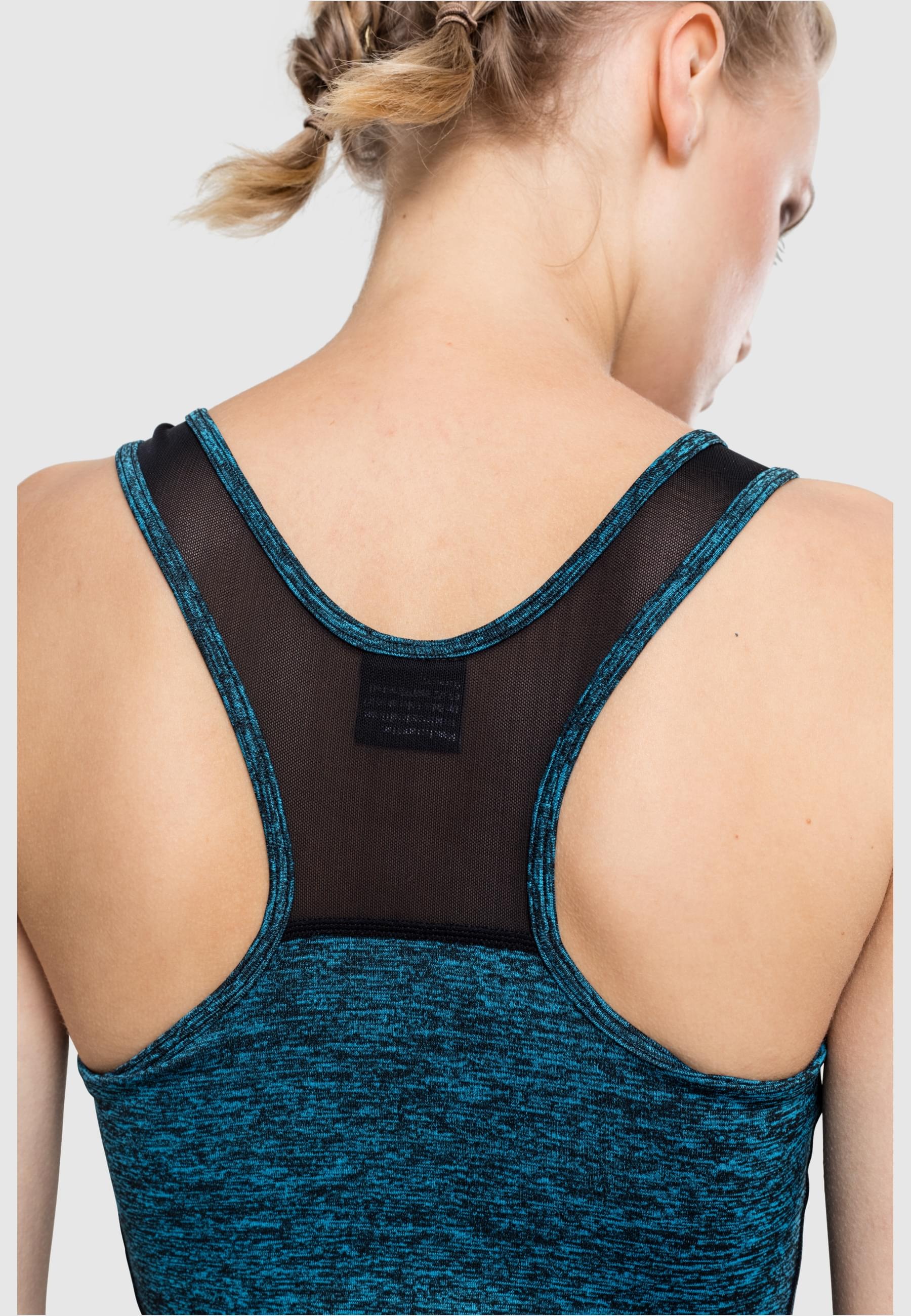 URBAN CLASSICS Muskelshirt »Urban Classics Damen Ladies Active Melange Trainings Top«, (1 tlg.)