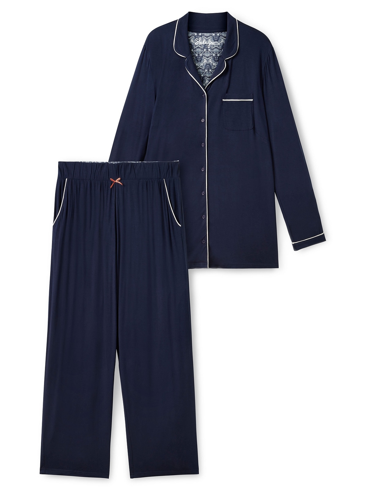Sheego Pyjama »Große Größen«, (Set), als 2-teiliges Set in lockere Passform  | BAUR