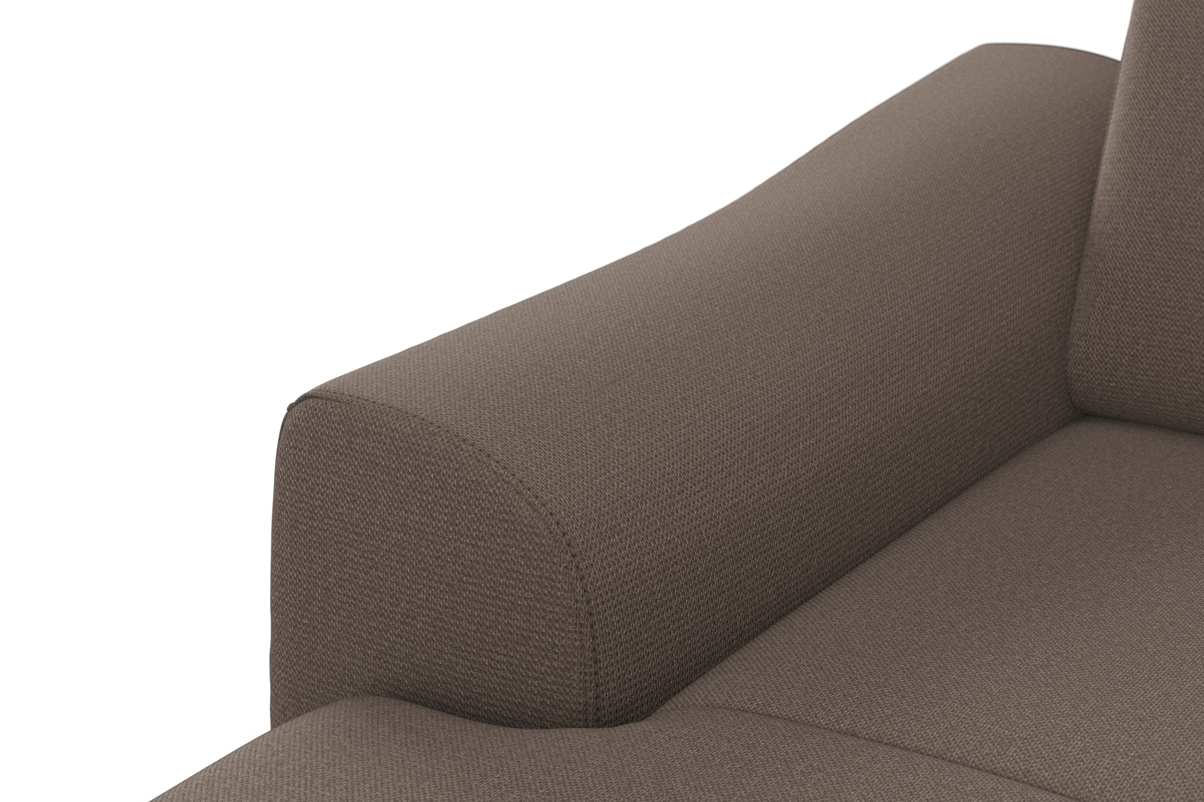 sit&more Wohnlandschaft »Dundee U-Form«, mit Federkern und Edelstahlfüßen, wahlweise mit Kopfteilverstellung