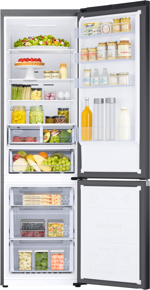 Samsung Kühl-/Gefrierkombination 7300A Serie »RB38C607AB1« 203 cm hoch 59,5 cm breit No Frost+, SpaceMax, Wifi & AI Energy Mode