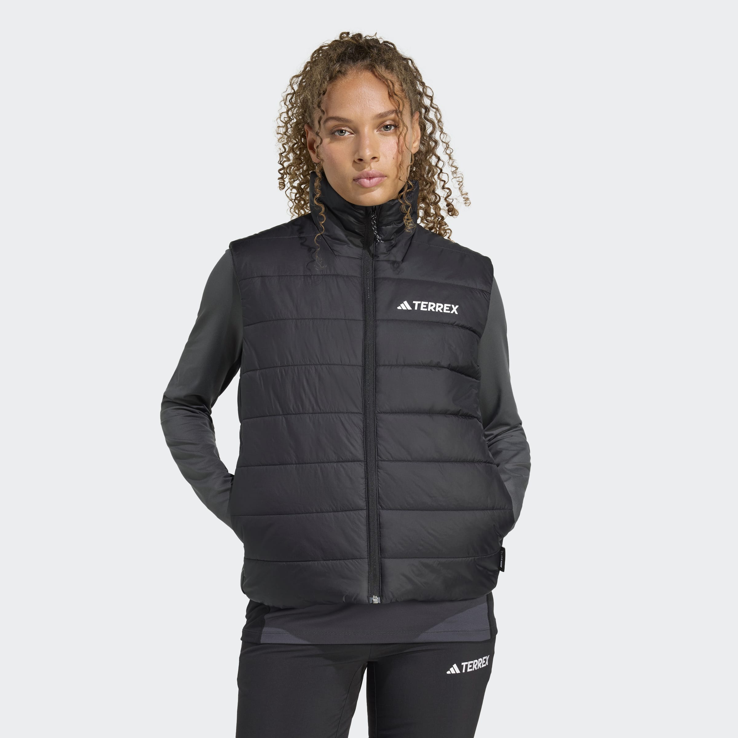 adidas TERREX Funktionsweste "W MT ESS PAD V" für Sportmode und Outdoormode, mit Reißverschluss, aus Kunstfaser