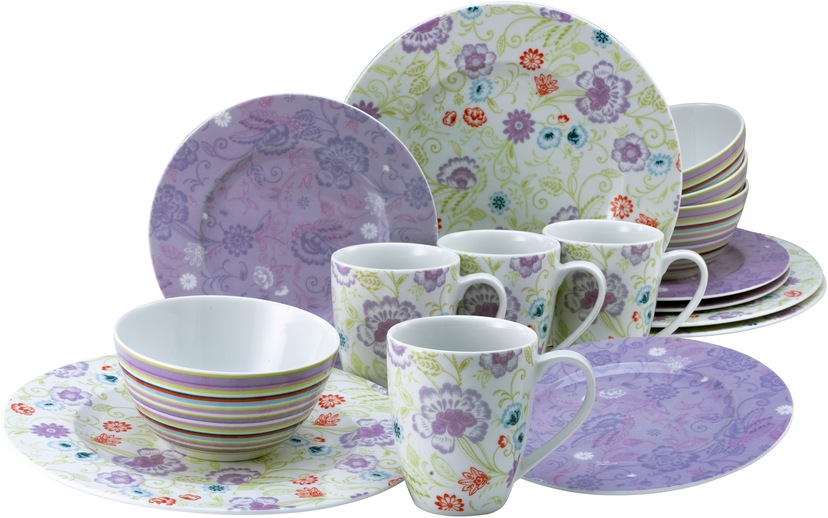 Kombiservice »Geschirr-Set Oriental«, (Set, 16 tlg., Kaffeeservice und Tafelservice im...