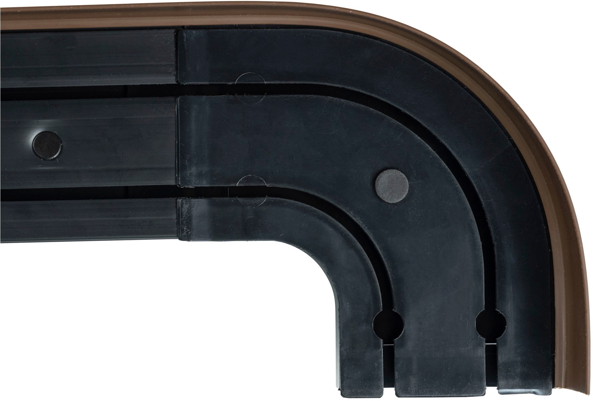 Thumbnail - SN DECO GROUP Vorhangschiene "SH2" 2 läufig-läufig Fixmaß Set 2-läufig, inkl. Rundbögen, Blende 7,5 cm, vorgebohrt, Inne...