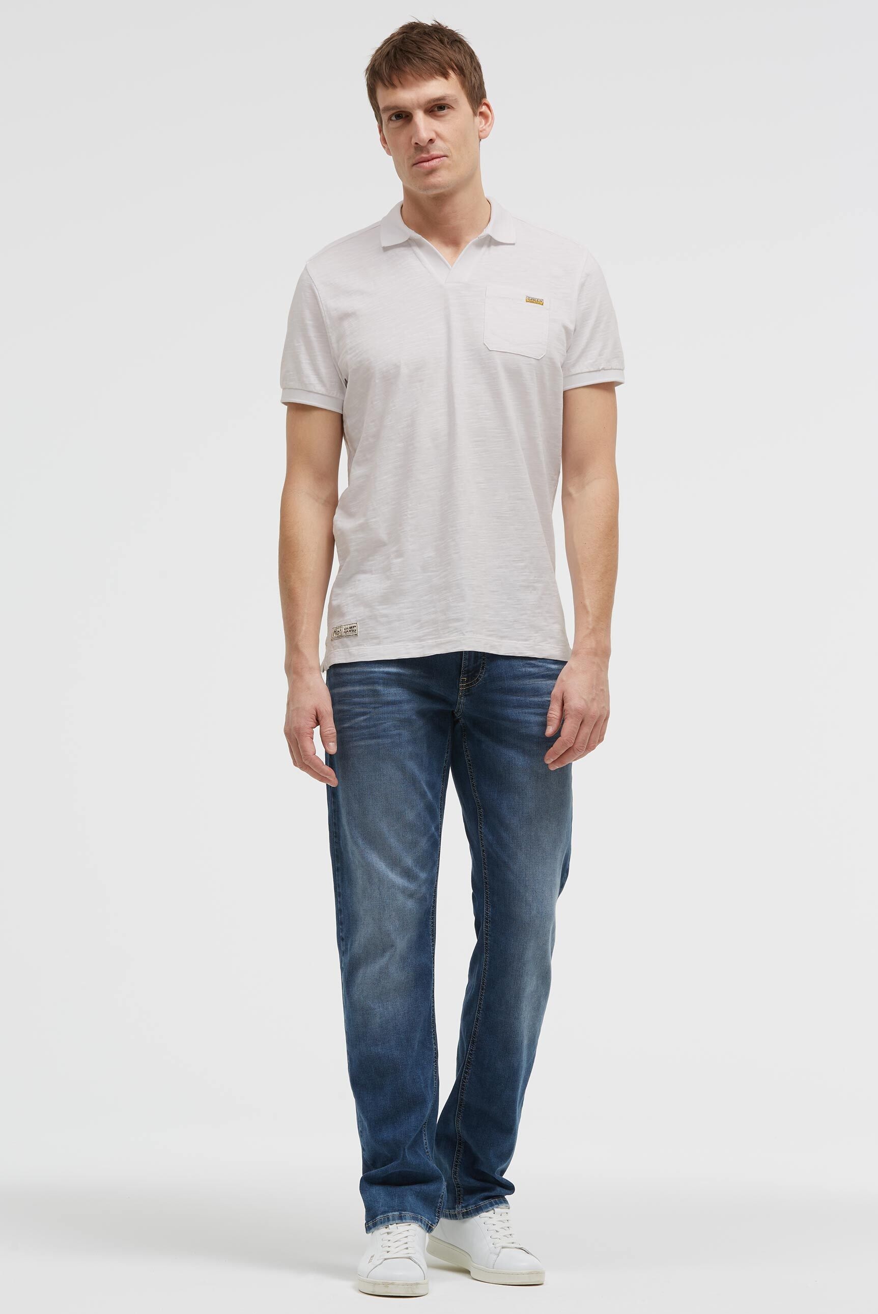 CAMP DAVID Poloshirt mit Seitenschlitze