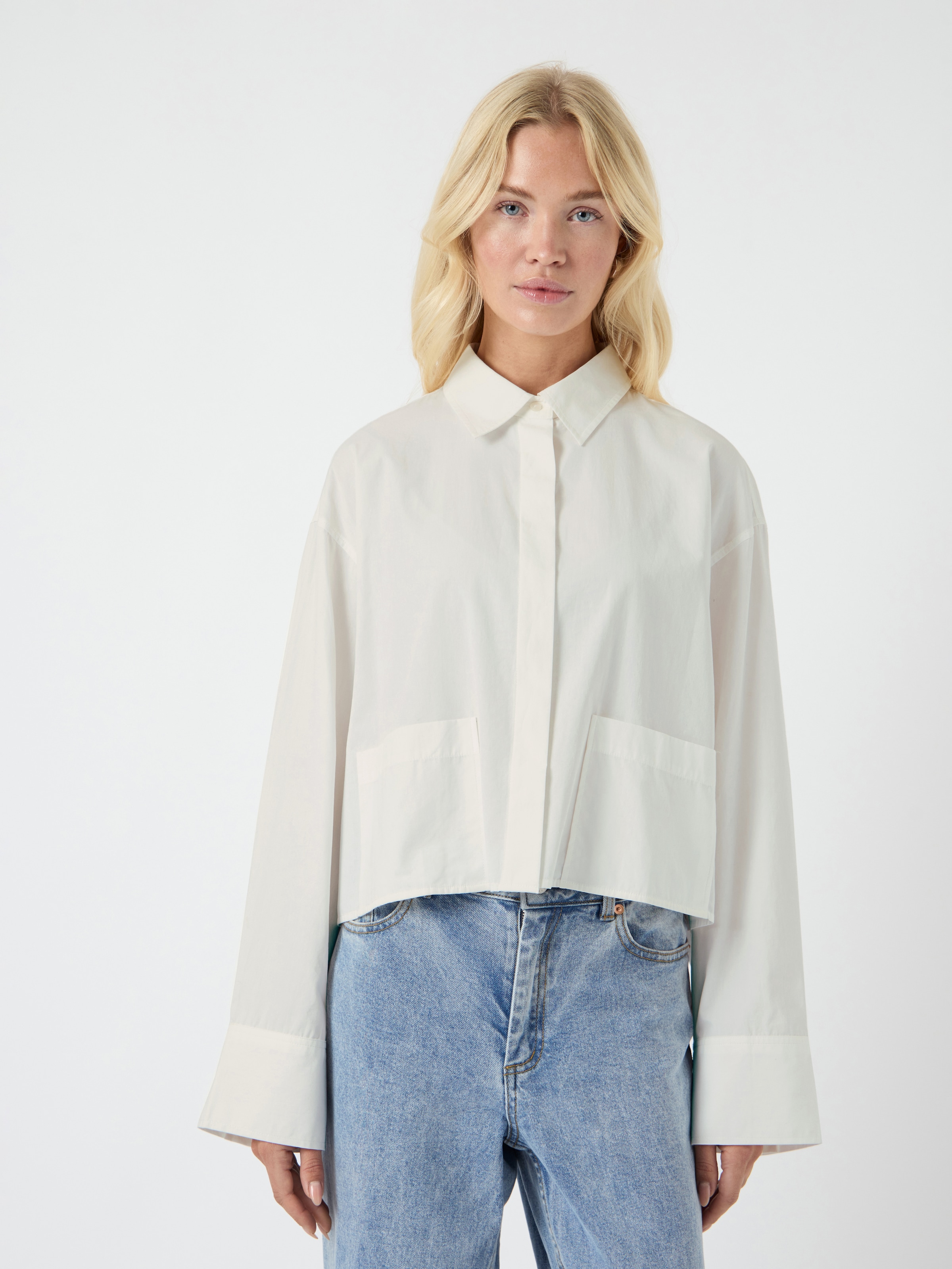 Y.A.S Hemdbluse "YASLEE LS SHORT SHIRT S. NOOS" Baumwolle günstig online kaufen