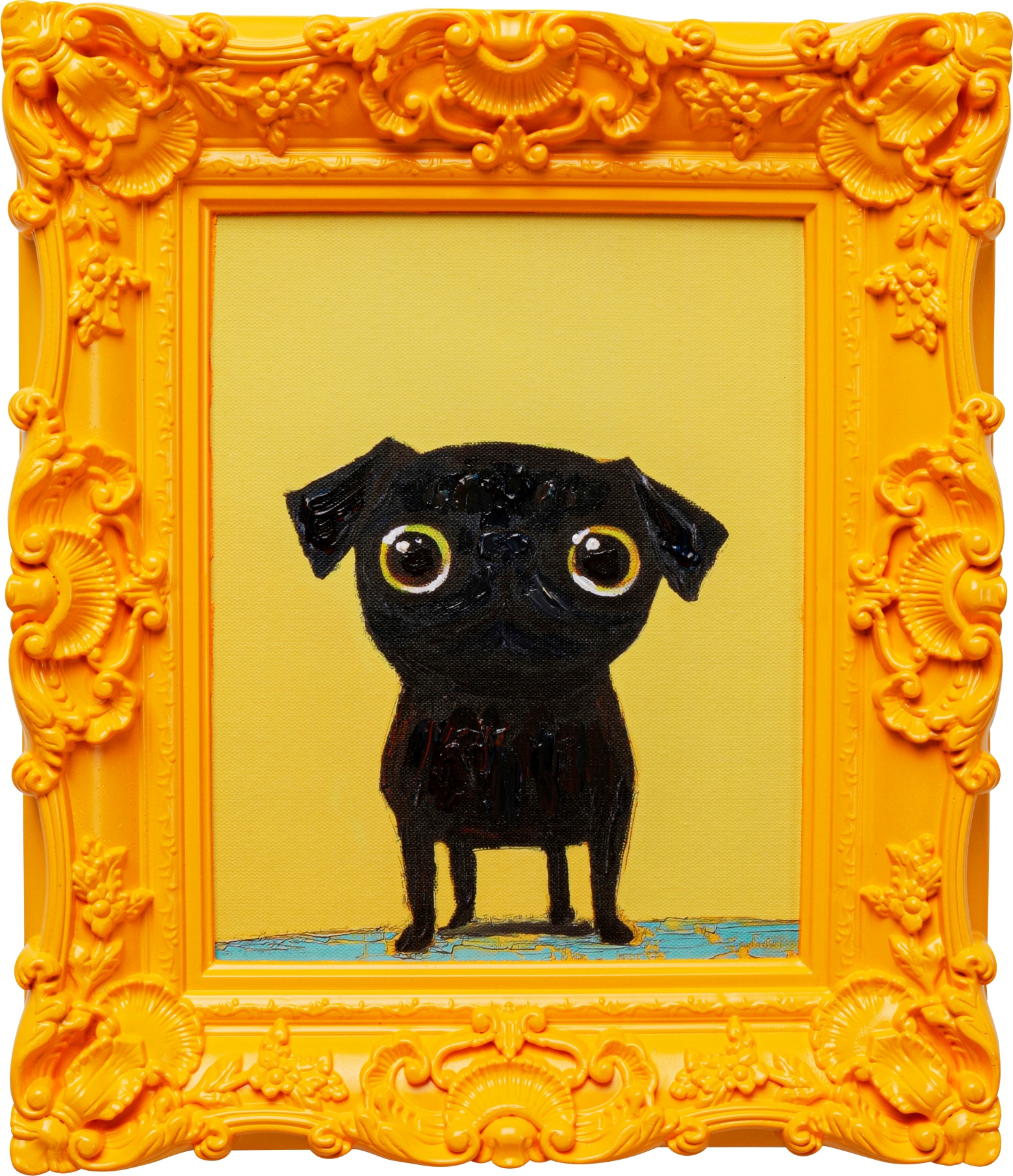 Kare Design Bild mit Rahmen "Gerahmtes Bild Sweet Dog Eyes 30x35cm" 1