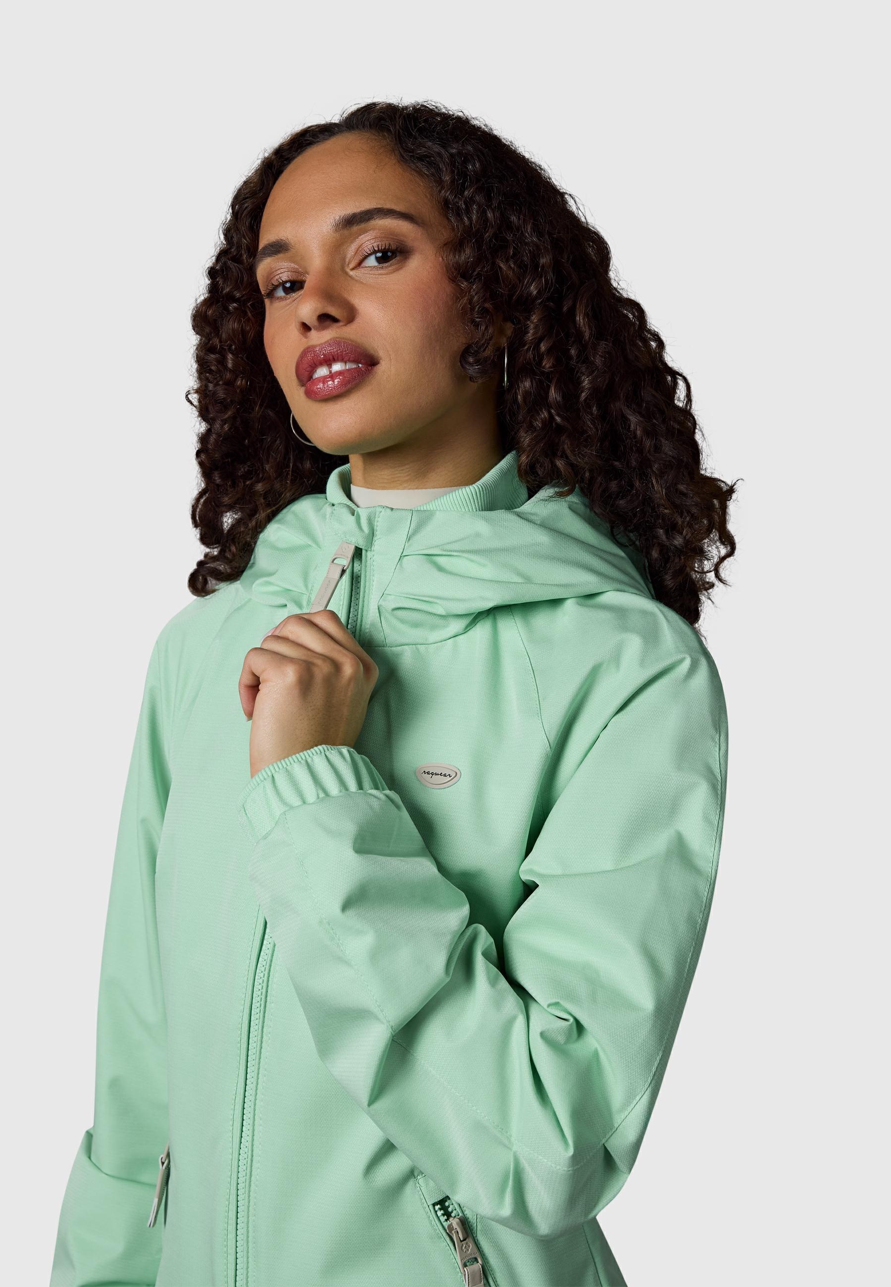 Ragwear Outdoorjacke »Dizzie Tech« mit Kapuze Wasserdichte Damen Übergangsjacke mit großer Kapuze