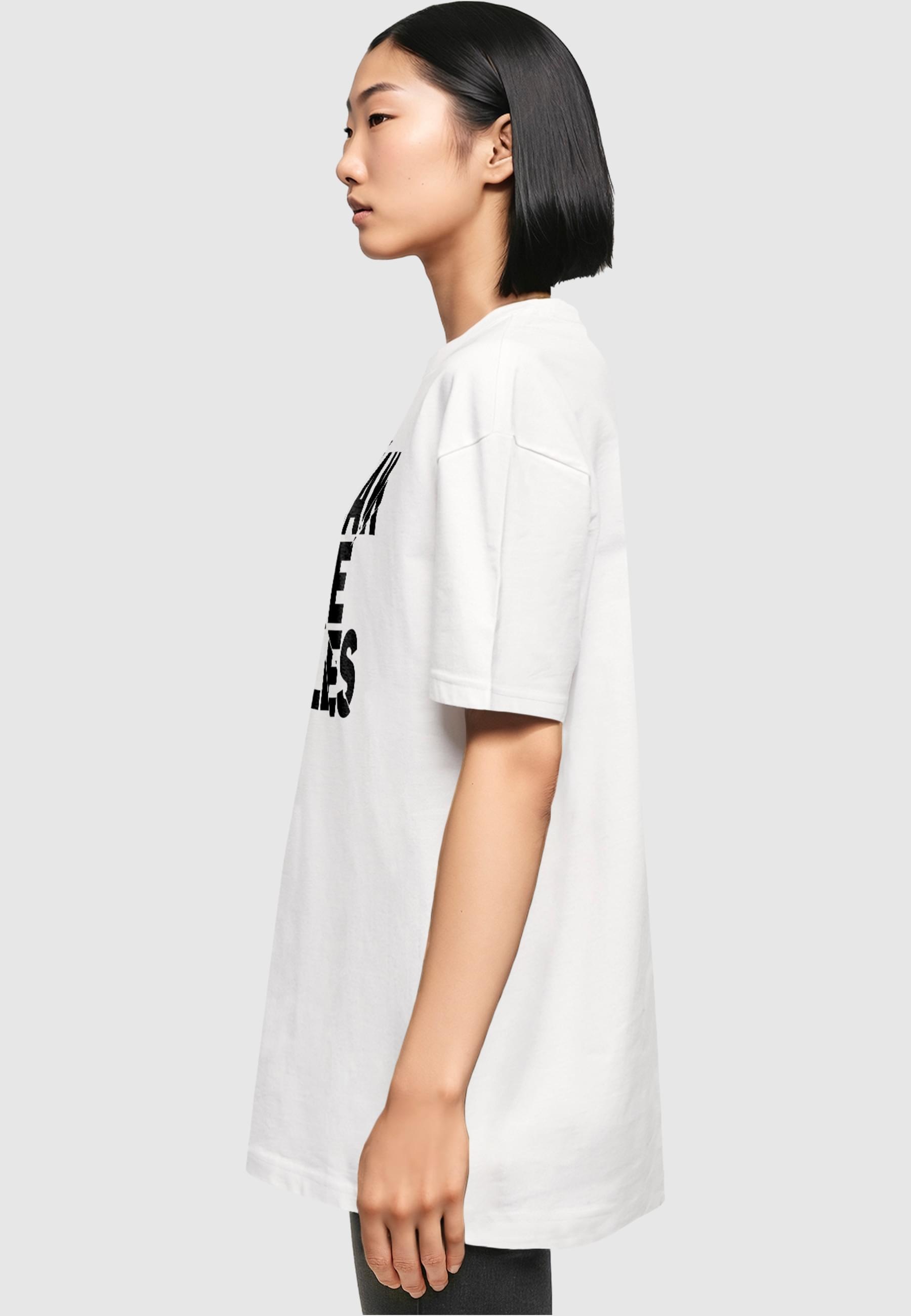 Merchcode T-Shirt »Merchcode Damen Ladies Break The Rules 2 Oversized Boyfriend Tee«, (1 tlg.)