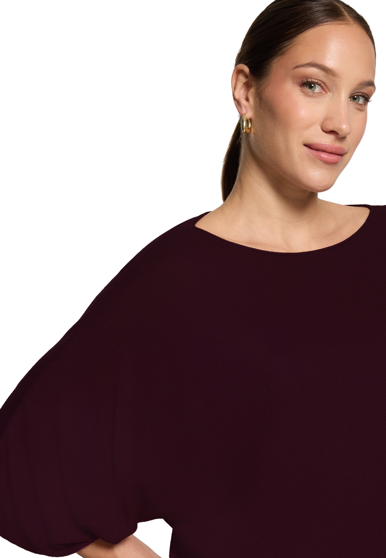 Zero Kurzarmshirt »Damen mit Fledermausärmeln« 1 Plain/ ohne Details