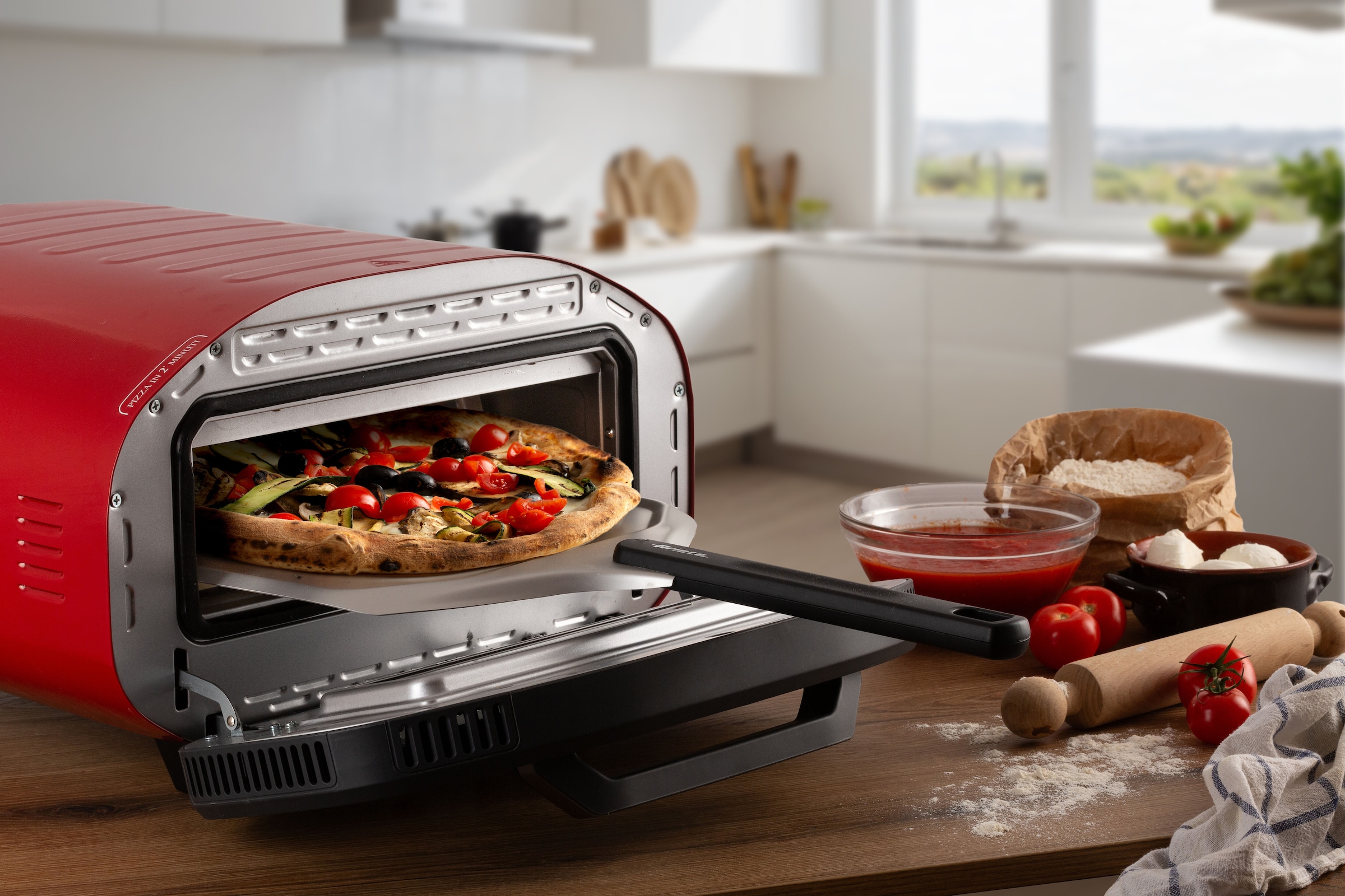 Ariete Pizzaofen »3901« bis 430°C, herausnehmbarer Pizzastein, inkl. Zubehör