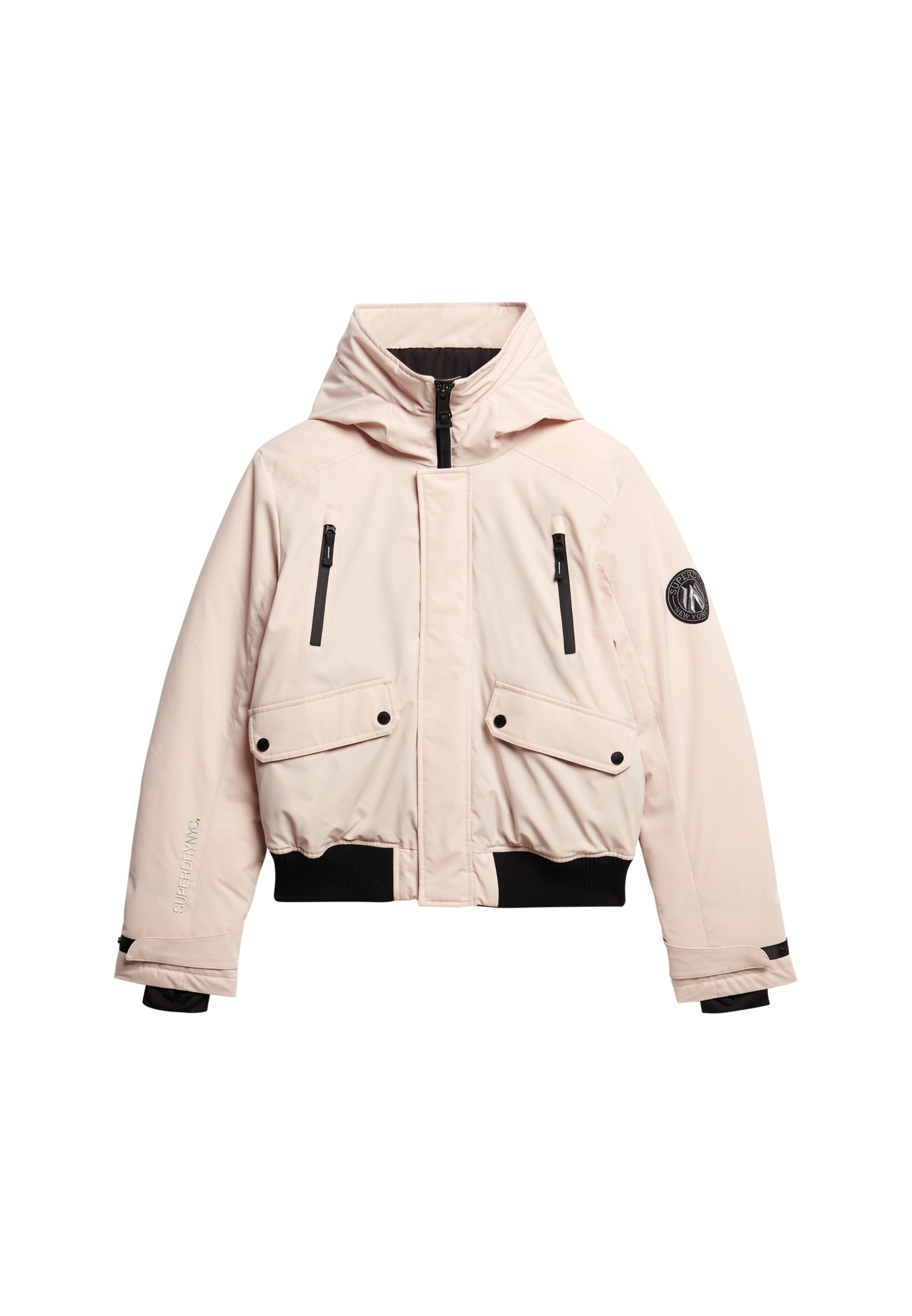 Superdry Bomberjacke »CITY PADDED BOMBER JACKET« ohne Kapuze Materialmix, regular fit