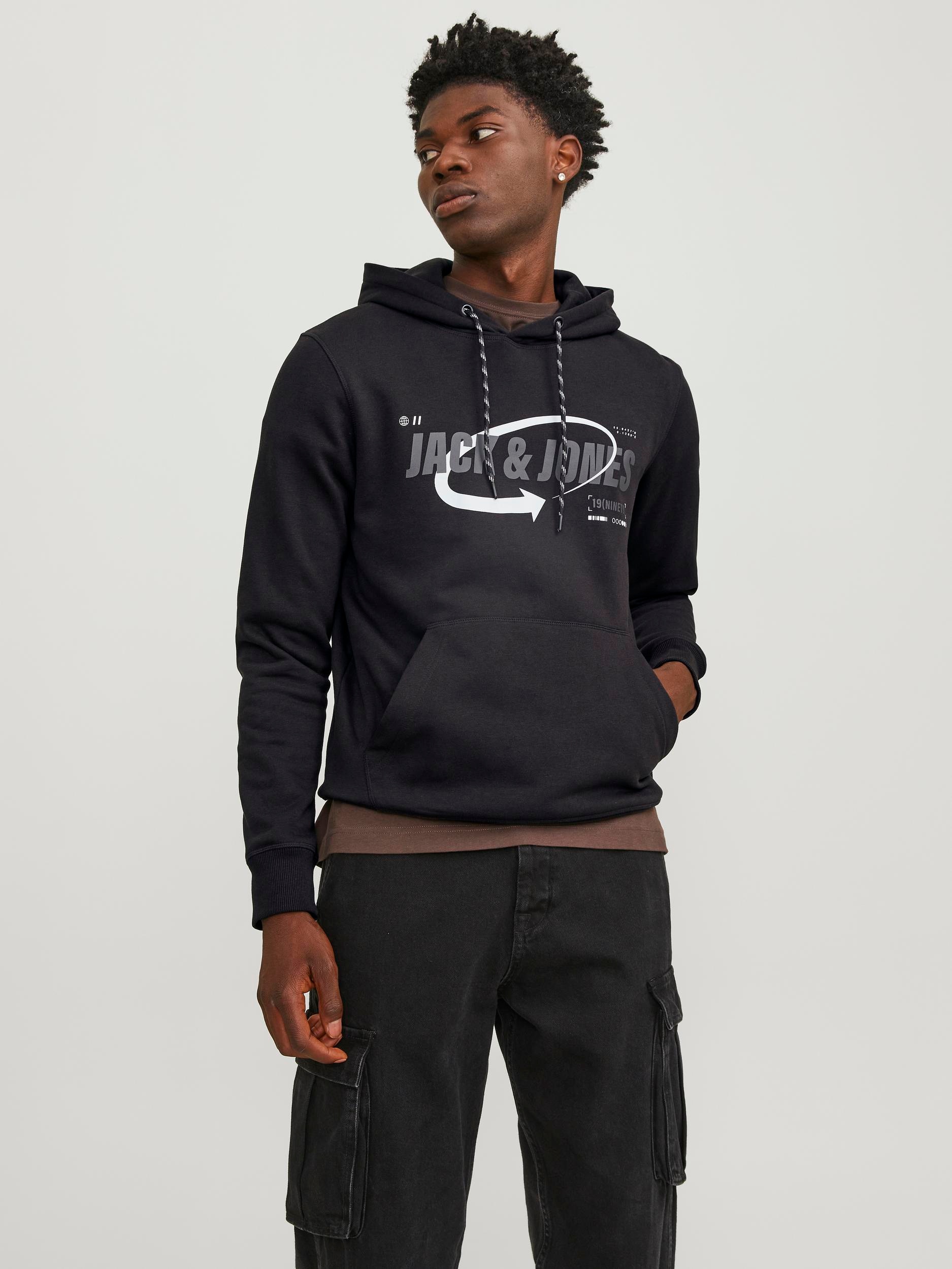 Jack & Jones Kapuzensweatshirt "JCOBLACK SWEAT HOOD CH" günstig online kaufen