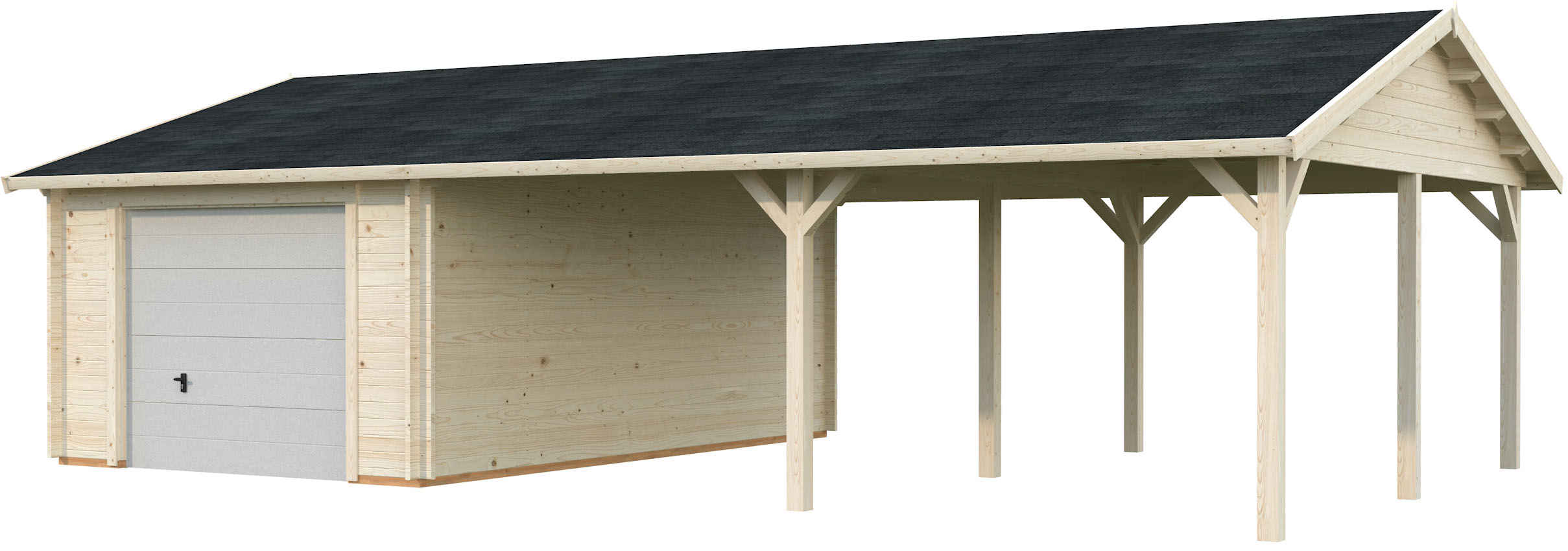Palmako Garage "Roger, mit Sektionaltor" BxTxH: 1006x619x316 cm