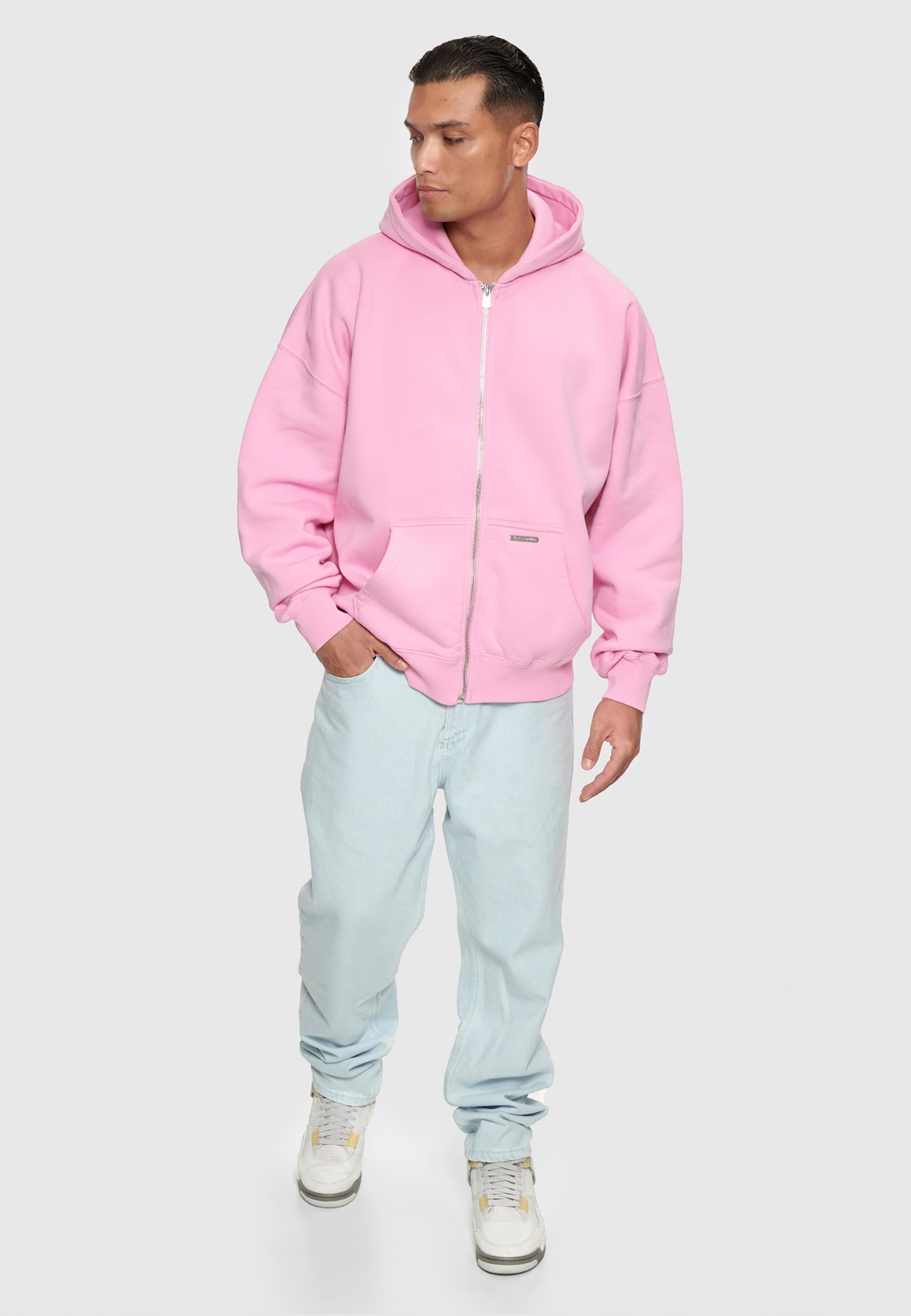 Dropsize Sweatjacke »Dropsize Herren Bazix Republiq Super Heavy Rib Zipper«