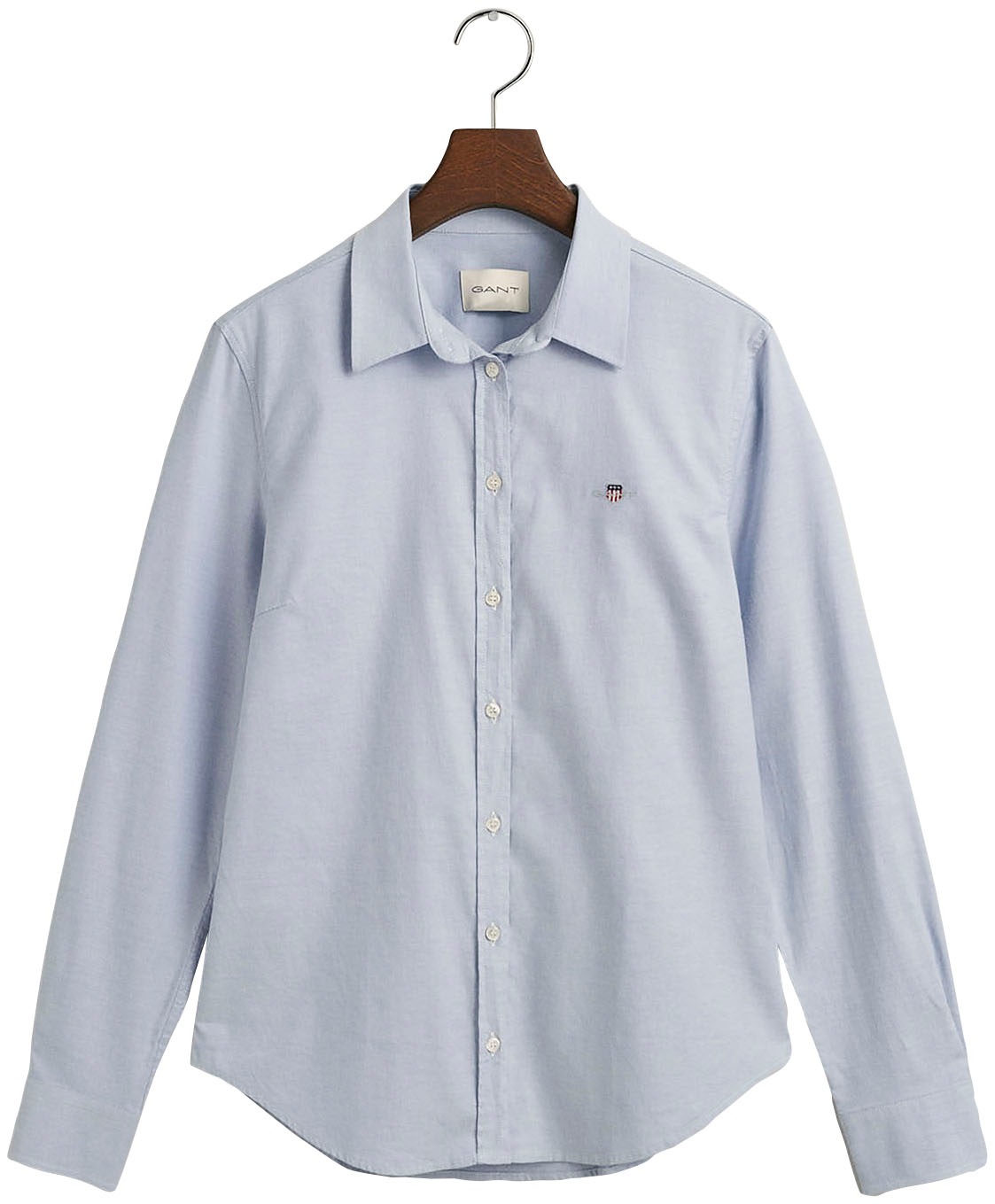 Gant Langarmbluse »New Slim Stretch Oxford Blouse«, für bequemen Sitz u. Bewegungsfreiheit, New Slim Stretch, bügelfrei