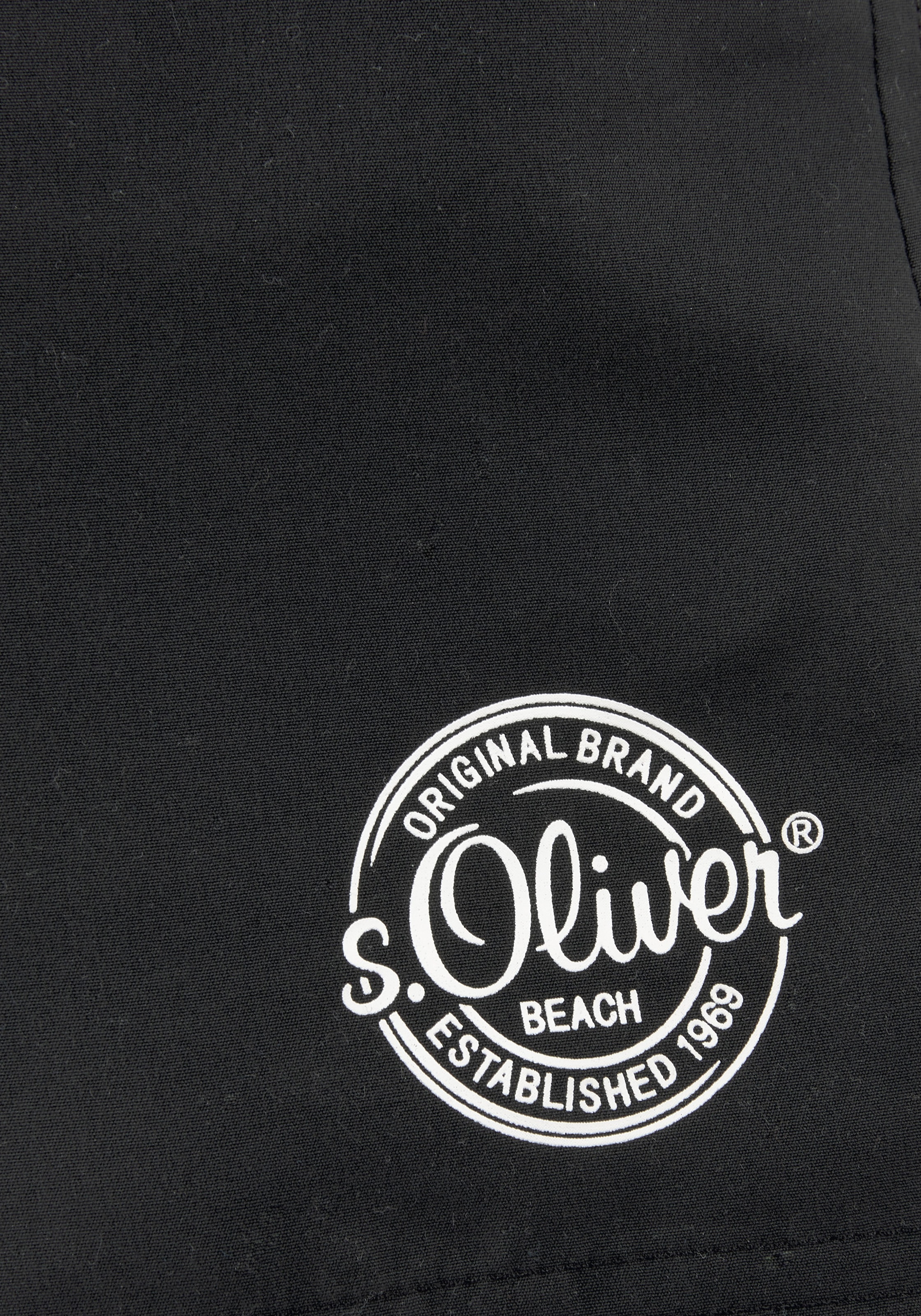 s.Oliver Badeshorts, mit seitlichem Logodruck
